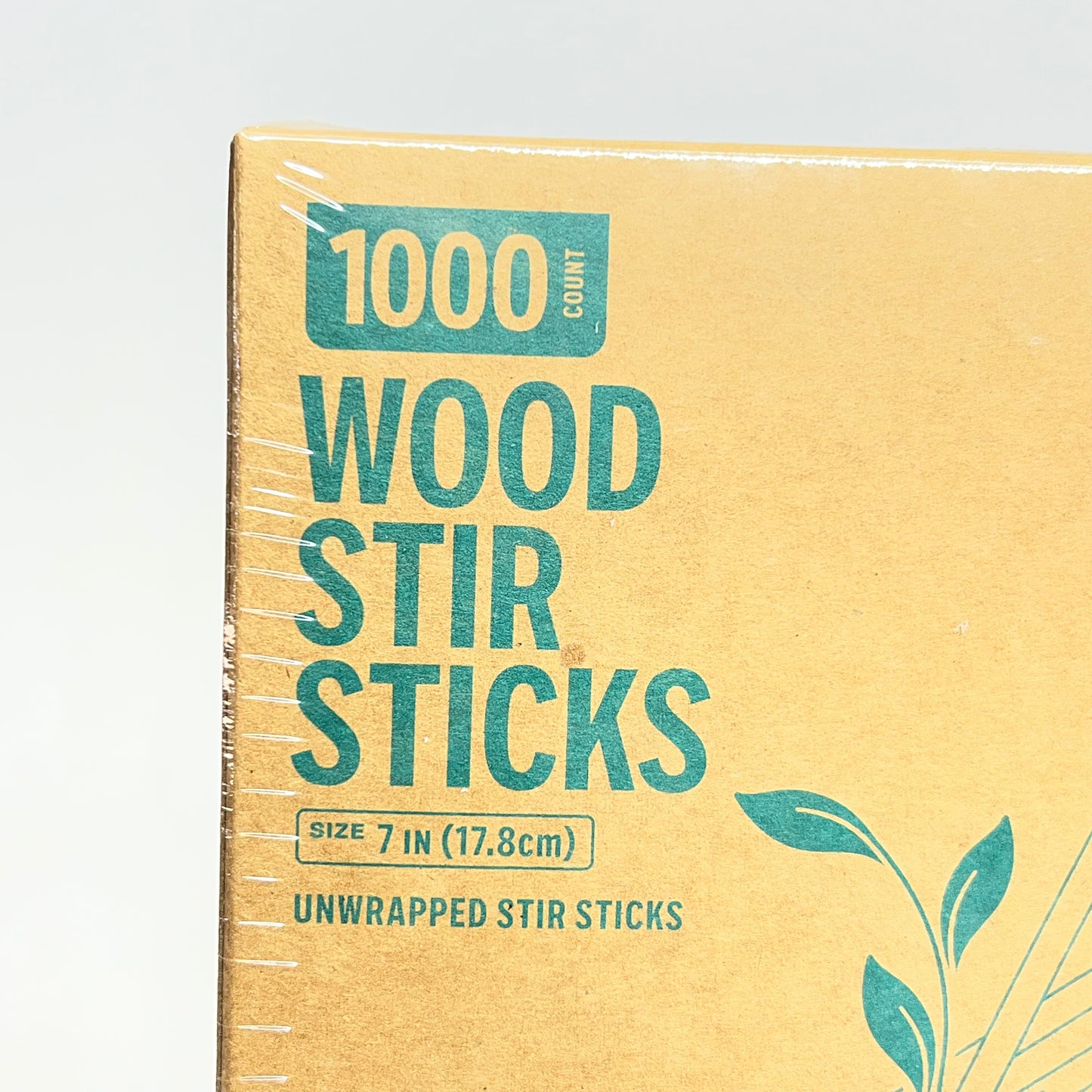 PERK ECO (2 PACK, 1000 EACH) Disposable Wooden Coffee Stirrers Tan PK61996
