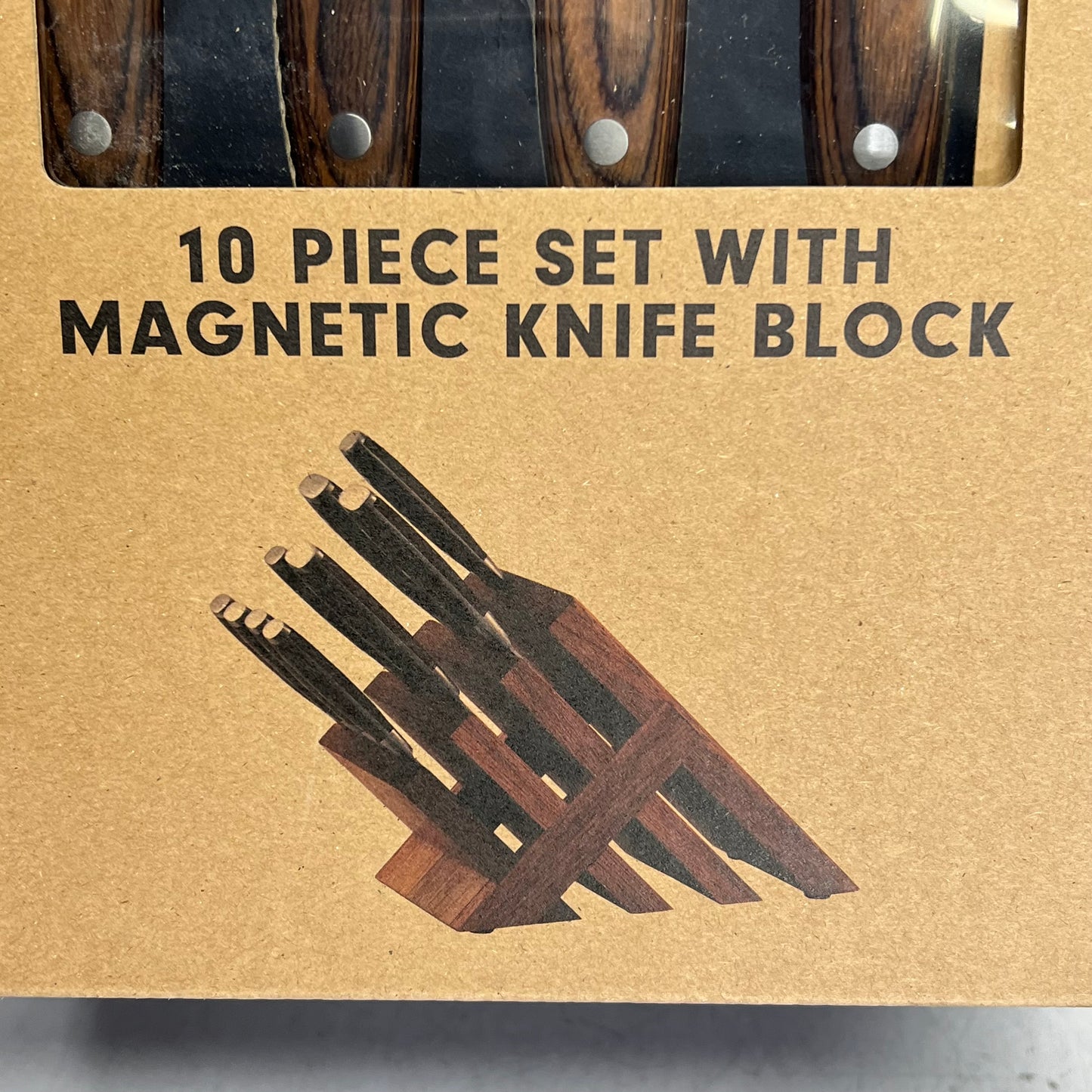 MESSERMEISTER  (10 PIECE) Avanta Pakkawood Knife Set  Brazilian Brown  L8000-10S