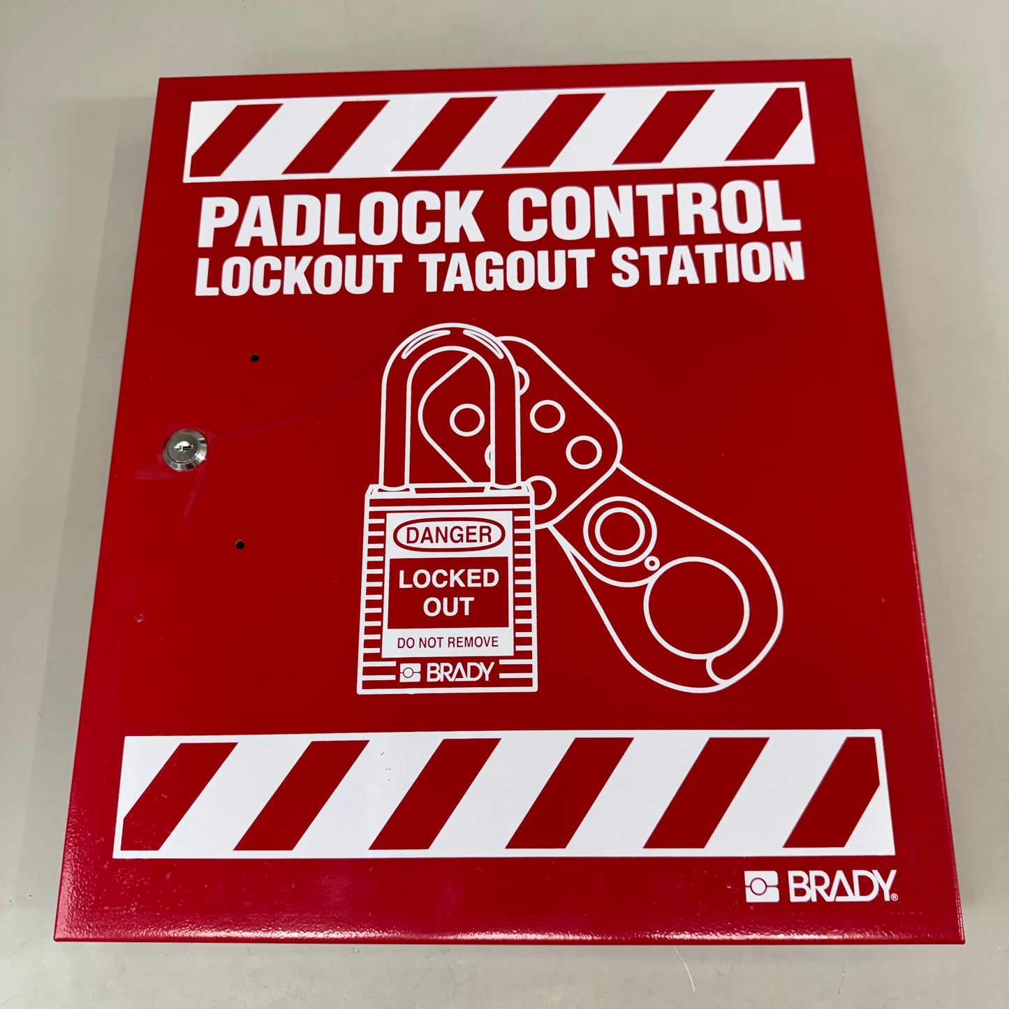 BRADY PadLock Control Lockout Tagout Station 18"x15"x2" `