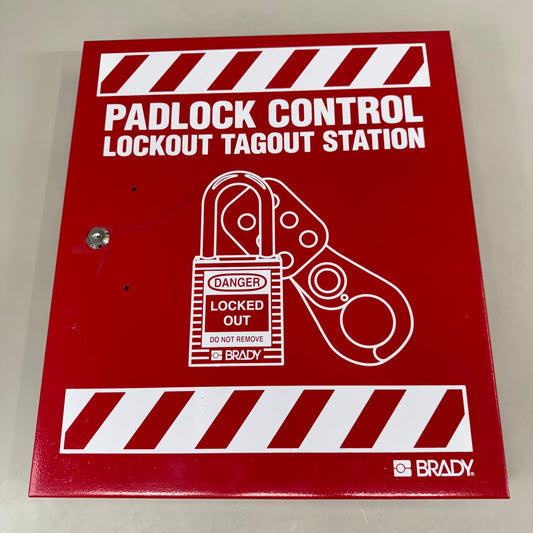 BRADY PadLock Control Lockout Tagout Station 18"x15"x2" `
