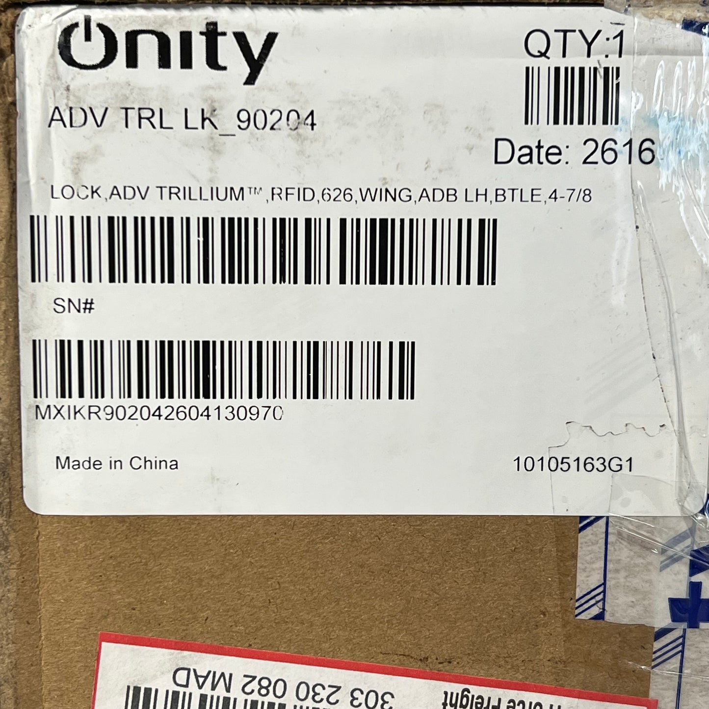 ONITY Advanced Trillium Lock Sleek Commercial Rfid Door Hardware System  90204