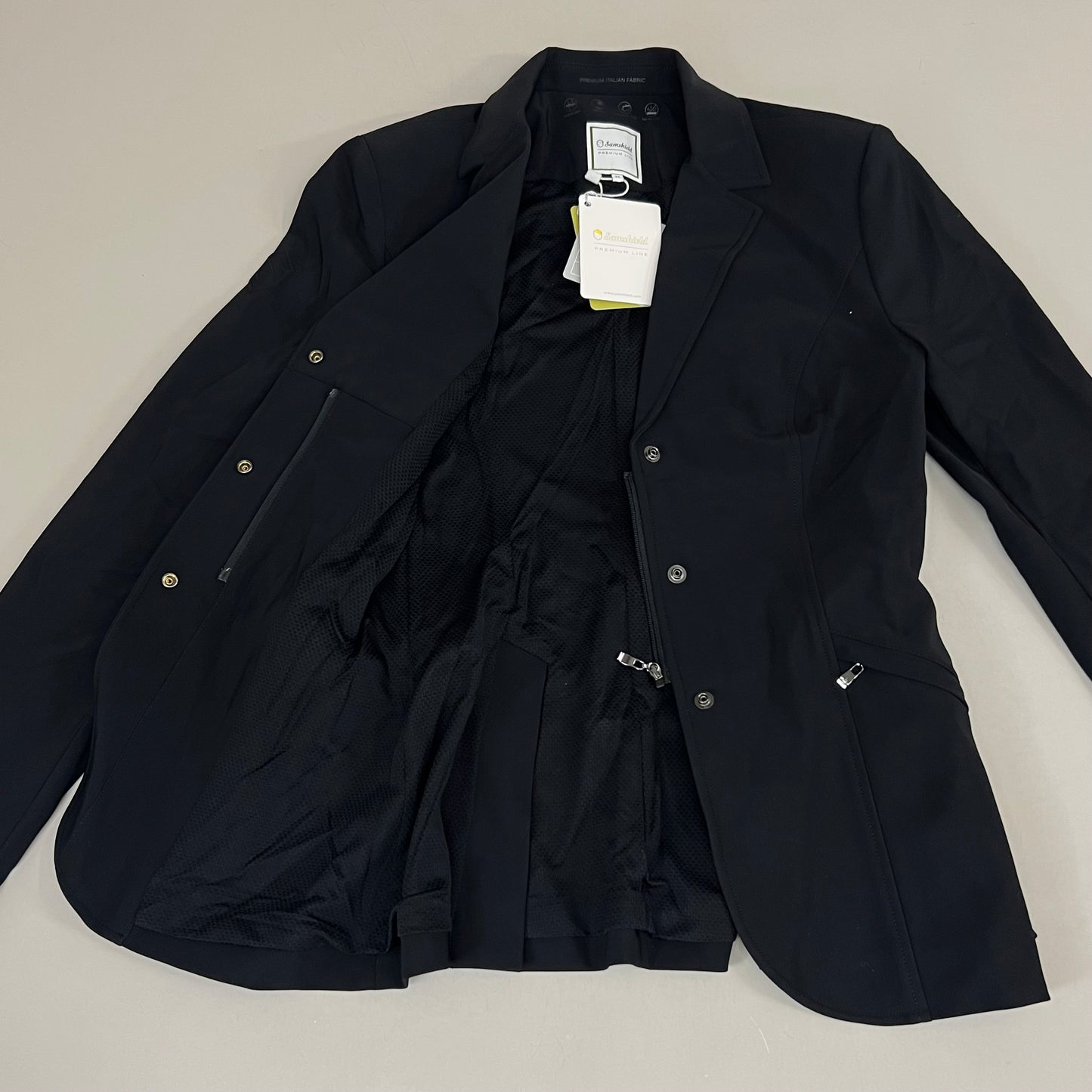 SAMSHIELD Louiselle Equestrian Riding Jacket Women's Sz US 6, UK 8, FR 36 Black