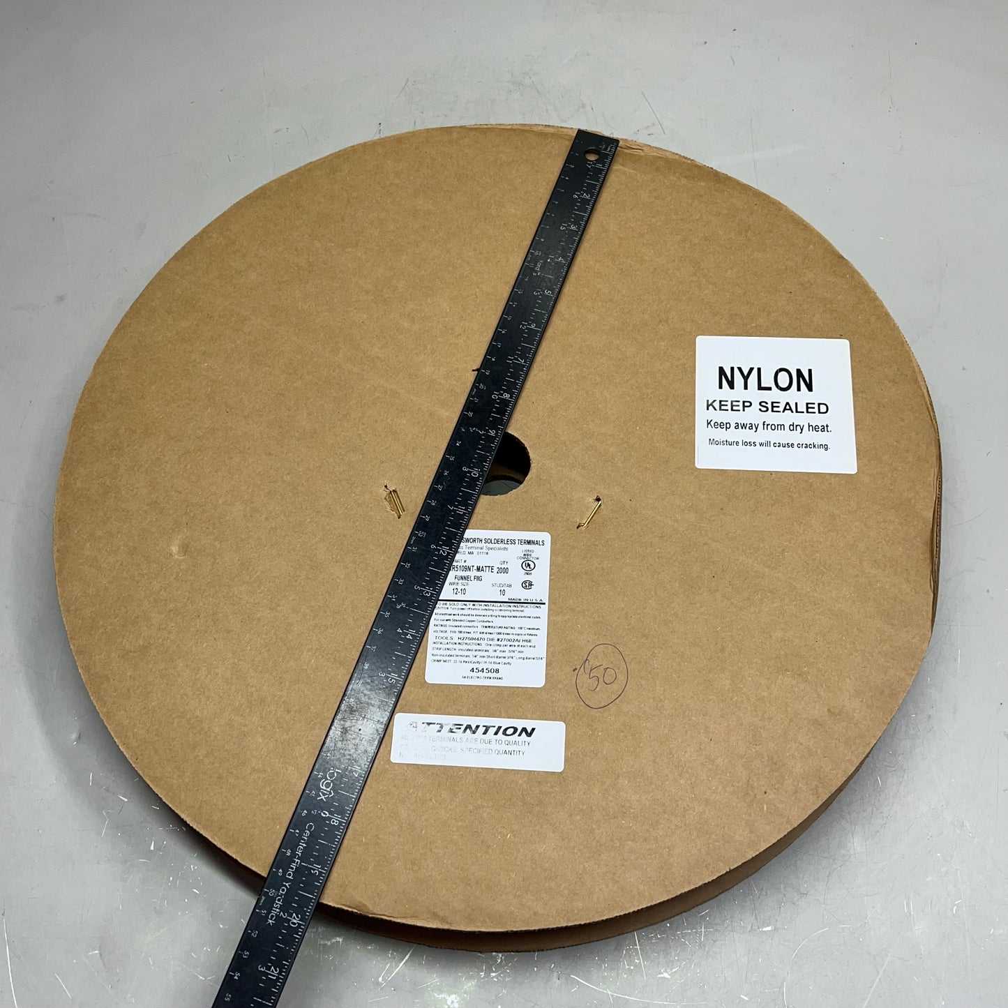 ELECTRO TERM (2000 ROLL) Hollingsworth Solderless Terminals 12-10 XR5109NT-MATTE