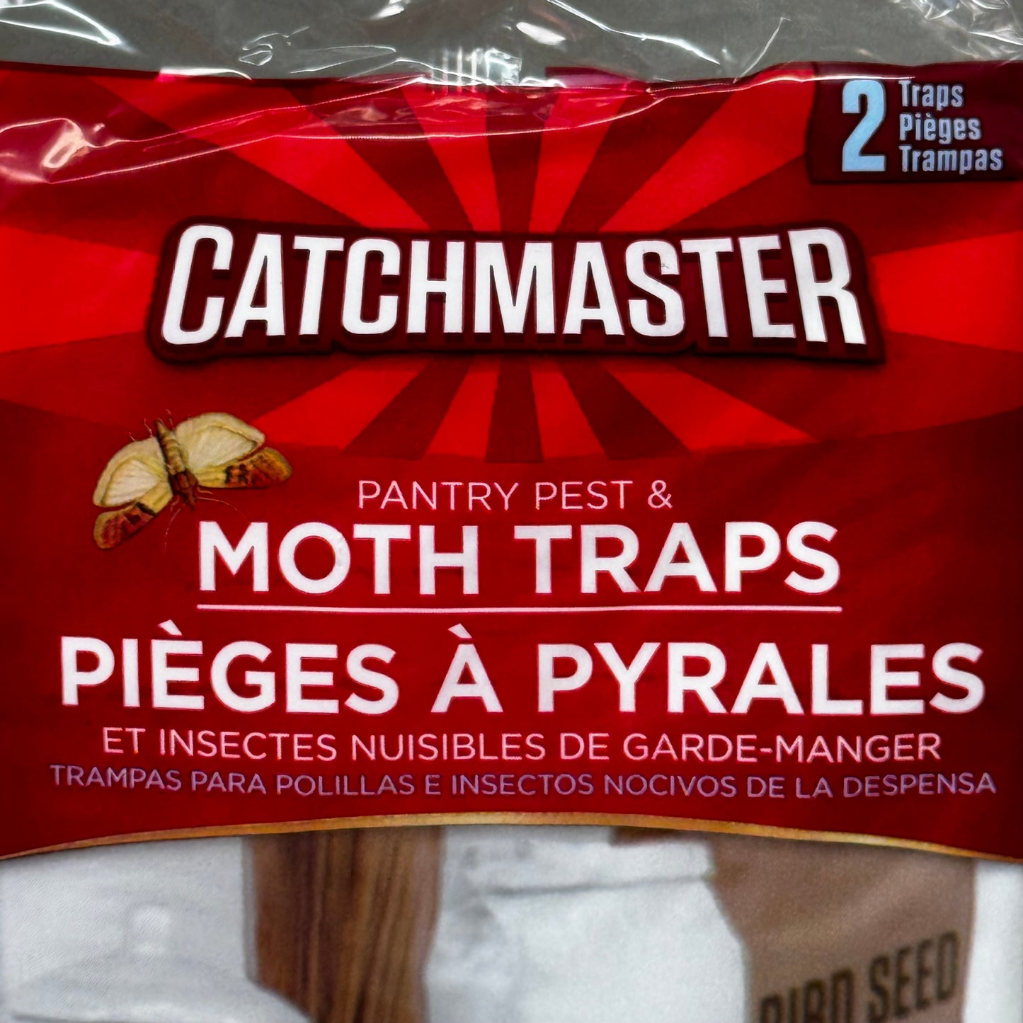 CATCHMASTER (12 Boards) Pantry Pest & Month Glue Board Trap Pheromones 2pk 812SD