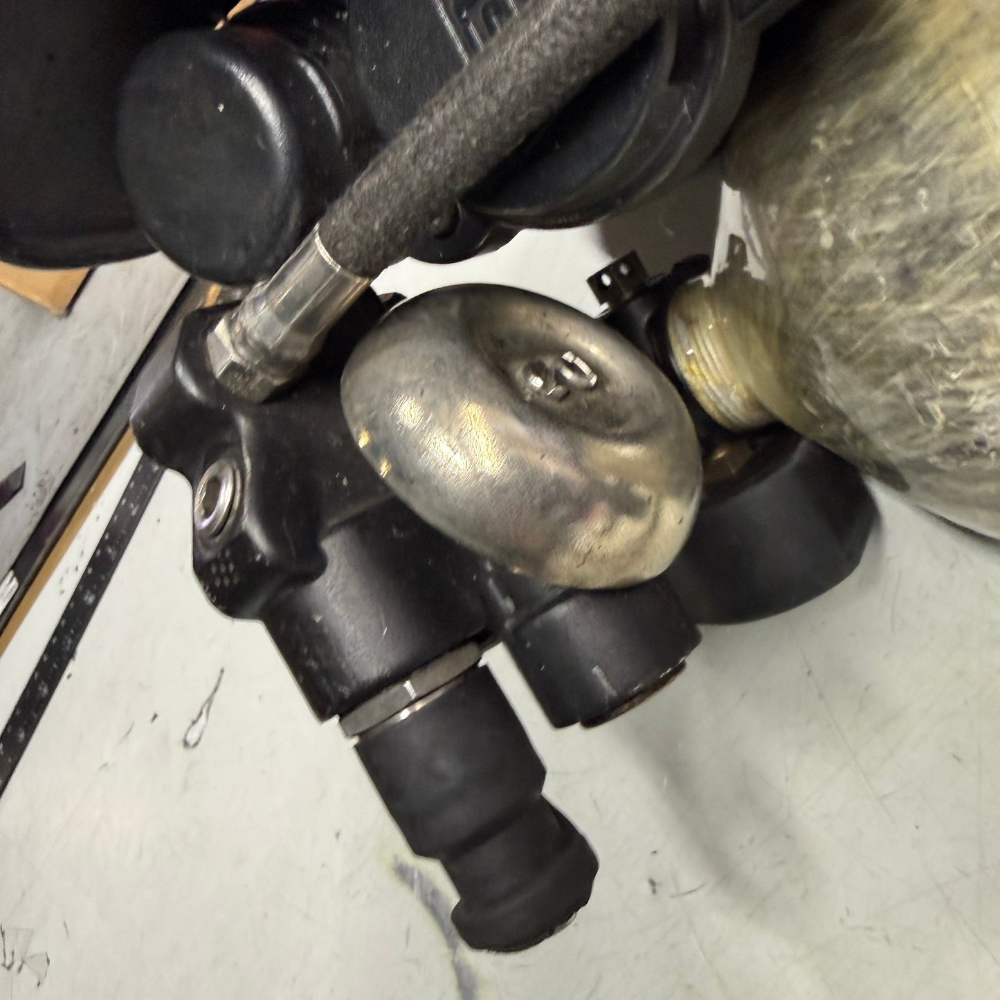 Z@ MSA (*PARTS ONLY*) FireHawk M7 SCBA Air Pack W/ Tank Firefighter Gear (AS-IS)