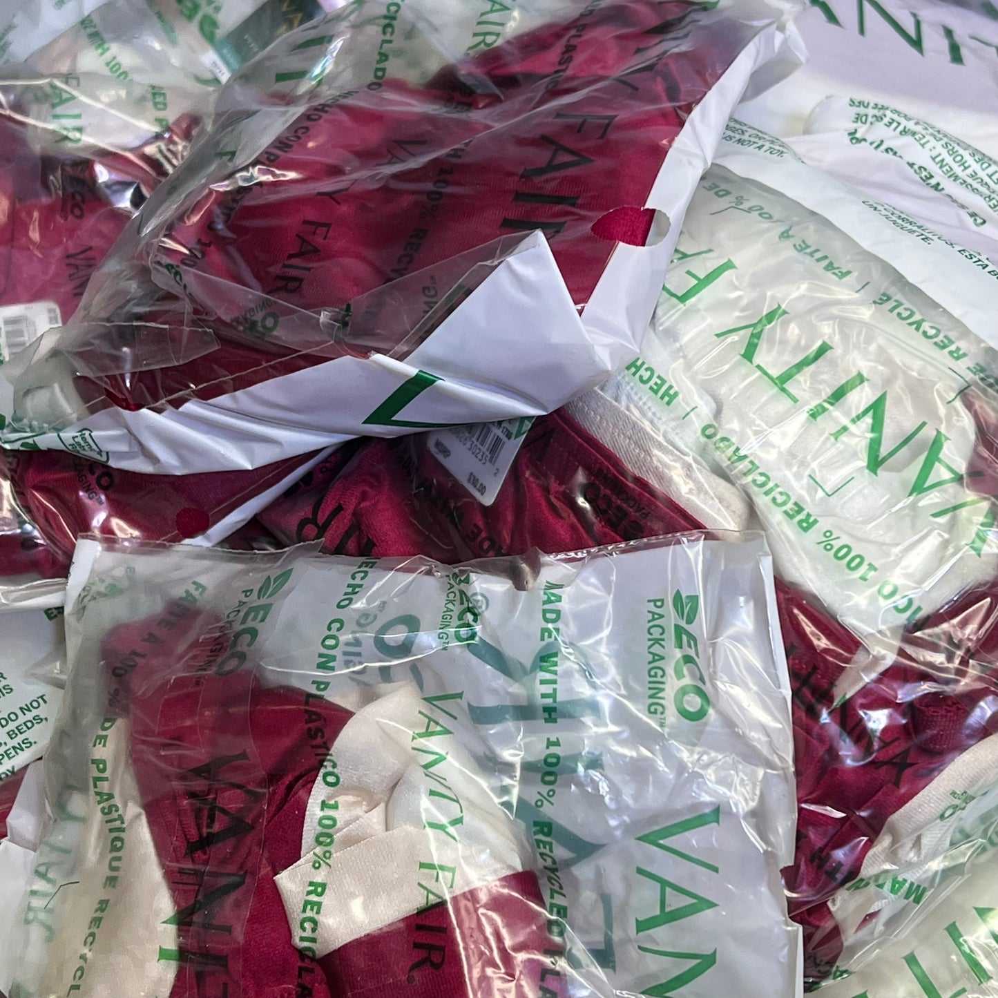 ZA@ VANITY FAIR Lot Of Ravissant Brief Underwear Women's Variety of Sz Crème/White/Red