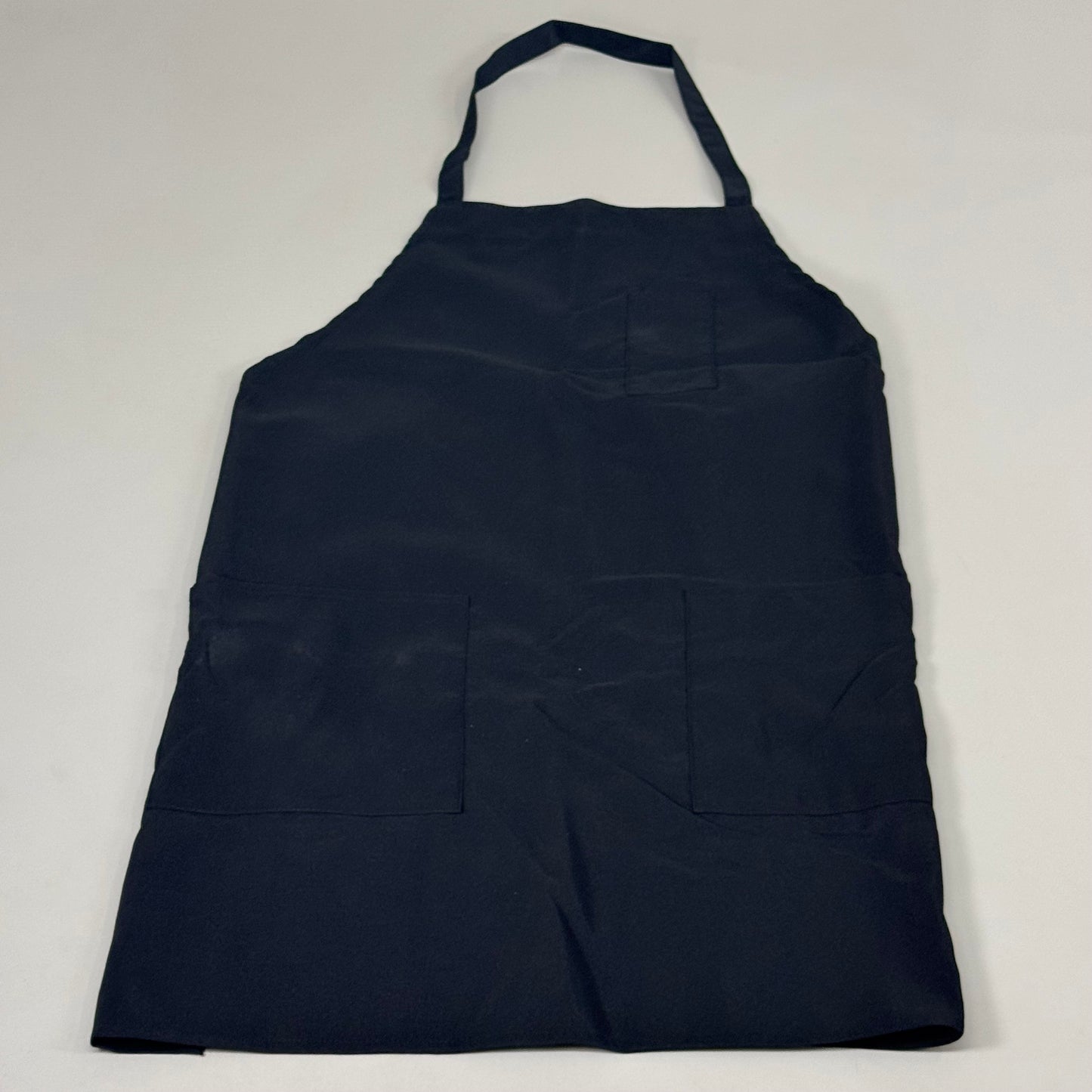 Chef Apron (12 Pack) 3 Pockets Tubular Tie 100% Polyester Sz OSFM Black