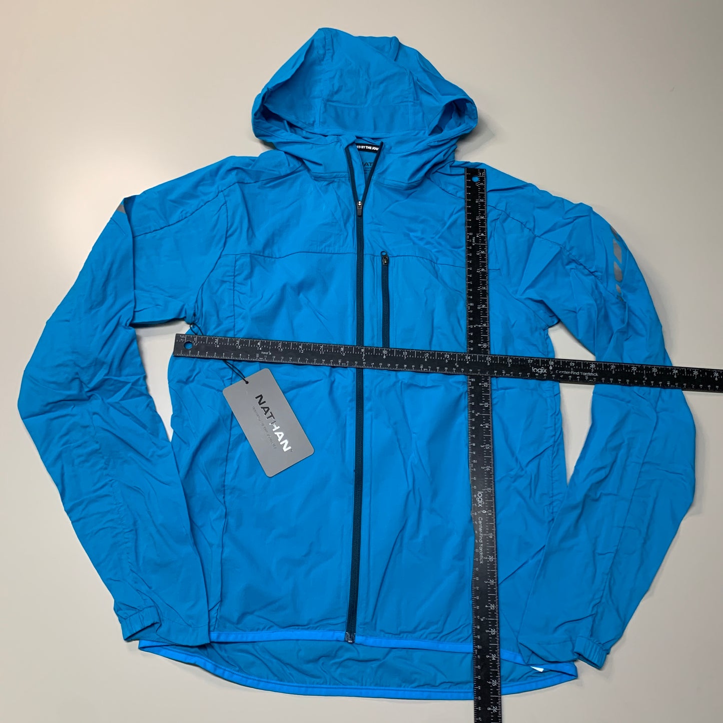 NATHAN Stealth Jacket W/ Hood Men's Electric Blue Size S NS90060-60195-S