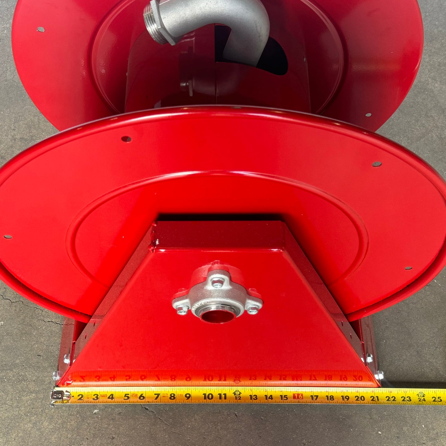 POTTER ROEMER Fire Pro Continuous Flow Hose Reel 2838 26.5”Hx21.5”Lx16" Red