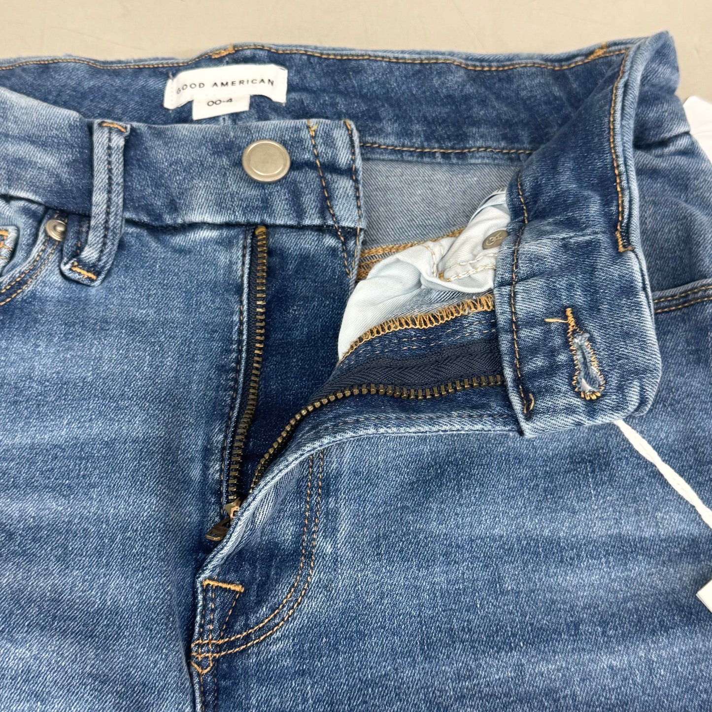 GOOD AMERICAN Good Legs Extra Stretch Jeans Women's Sz 00-4/A Indigo316 GLAF478AT