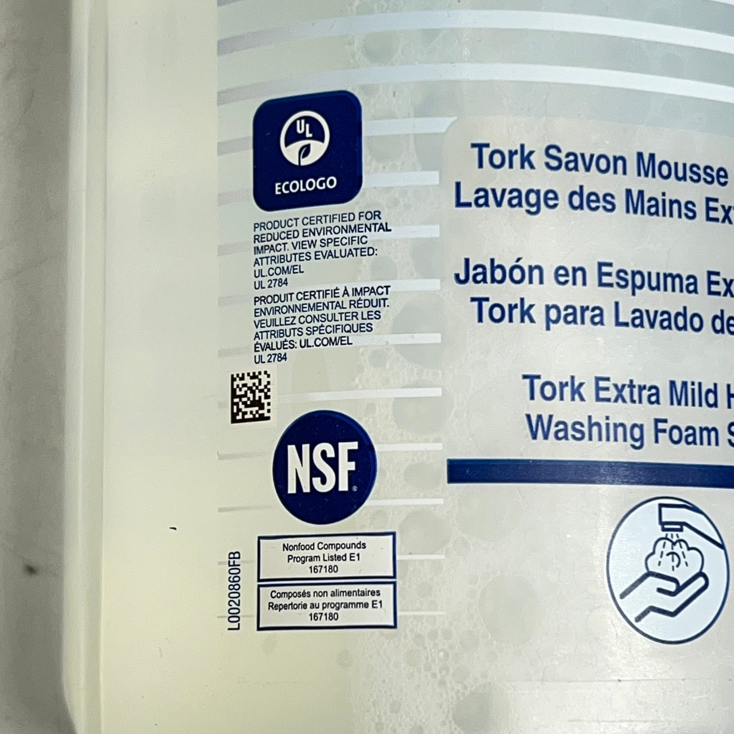 TORK (6 PACK) Extra Mild Hand Washing Foam Soap for S4 1L Clear 401811 BB 09/28