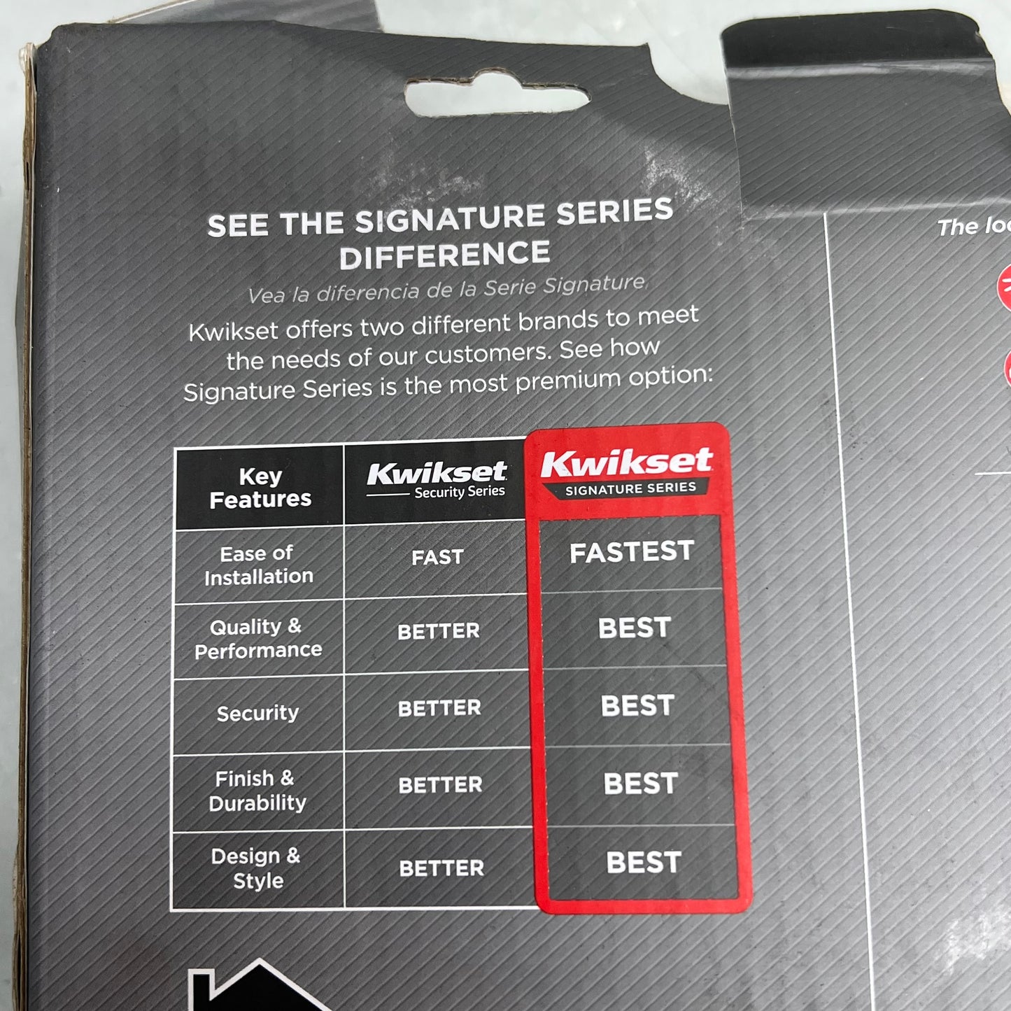 KWIKSET Halifax Double Cylinder Deadbolt & Keyed Entry Matte Black 99910-068 Damaged Package