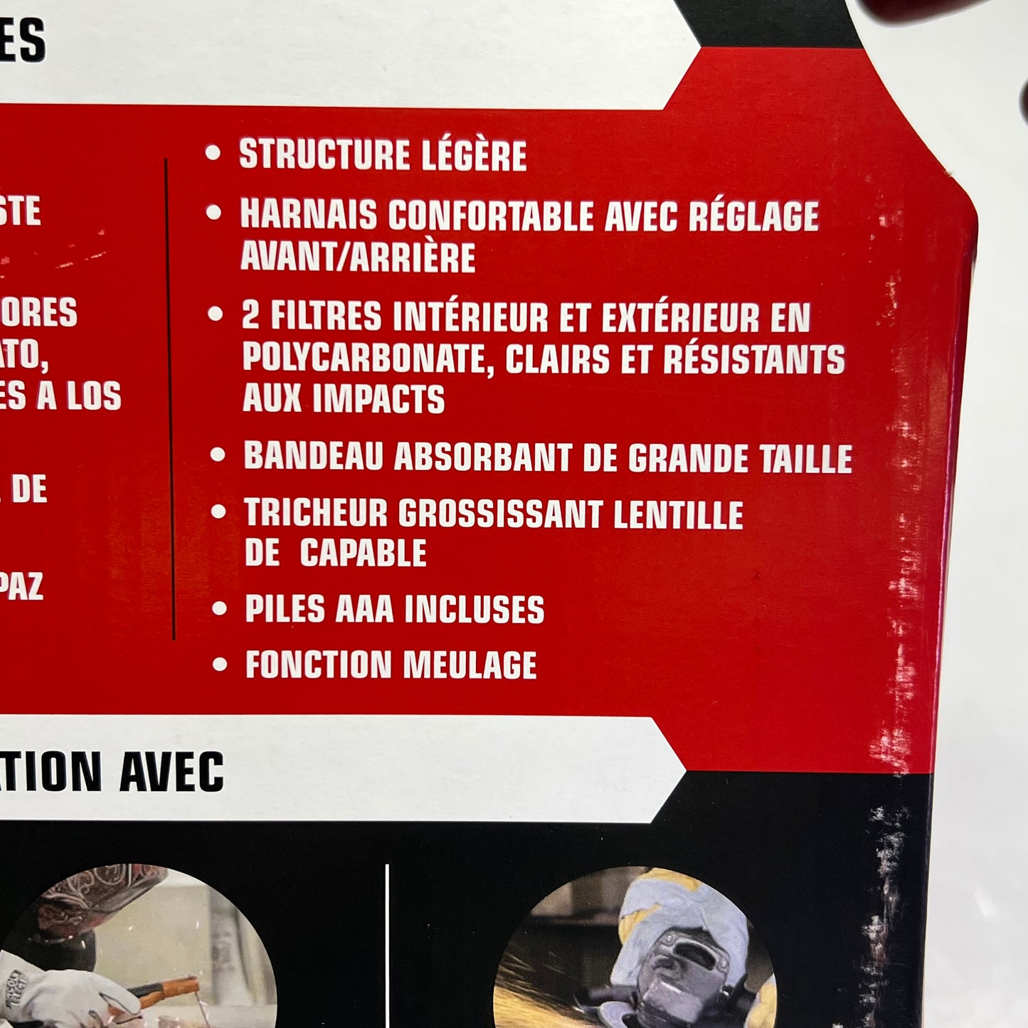 LINCOLN ELECTRIC Red Fierce Welding Helmet 7-13 Shade Red/Black K3063-1