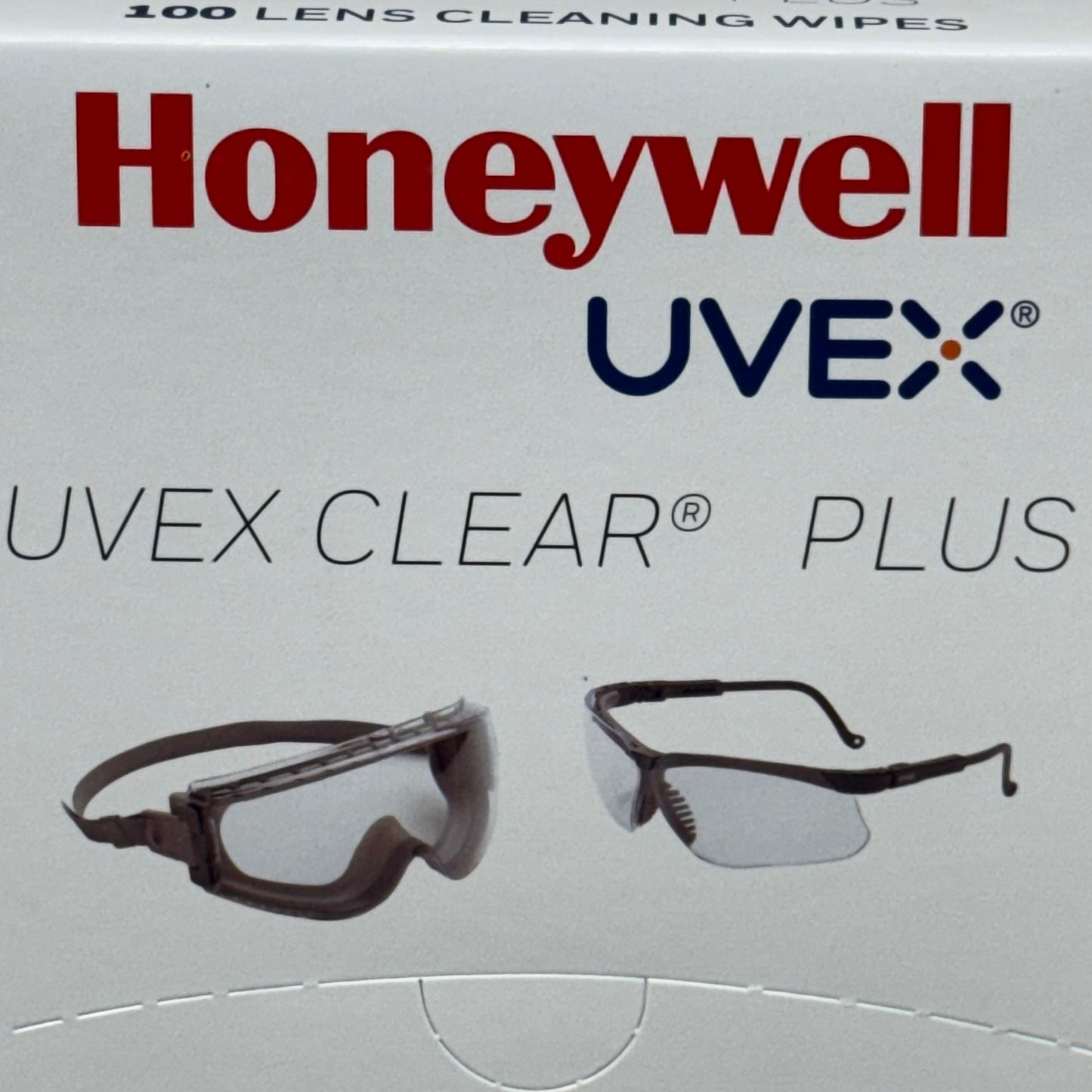 HONEYWELL UVEX (100 PACK) Clear Plus Lens Cleaning Wipes 5" x 6" S470