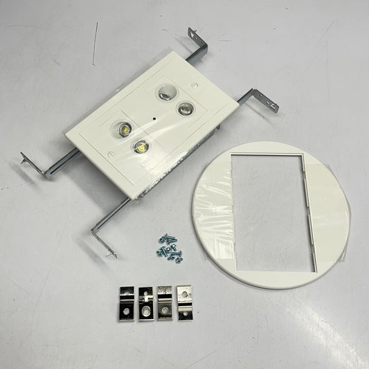 HUBBEL Ceiling Mounted Recessed Led Emergency Light 120/277VAC White EV4RI 9