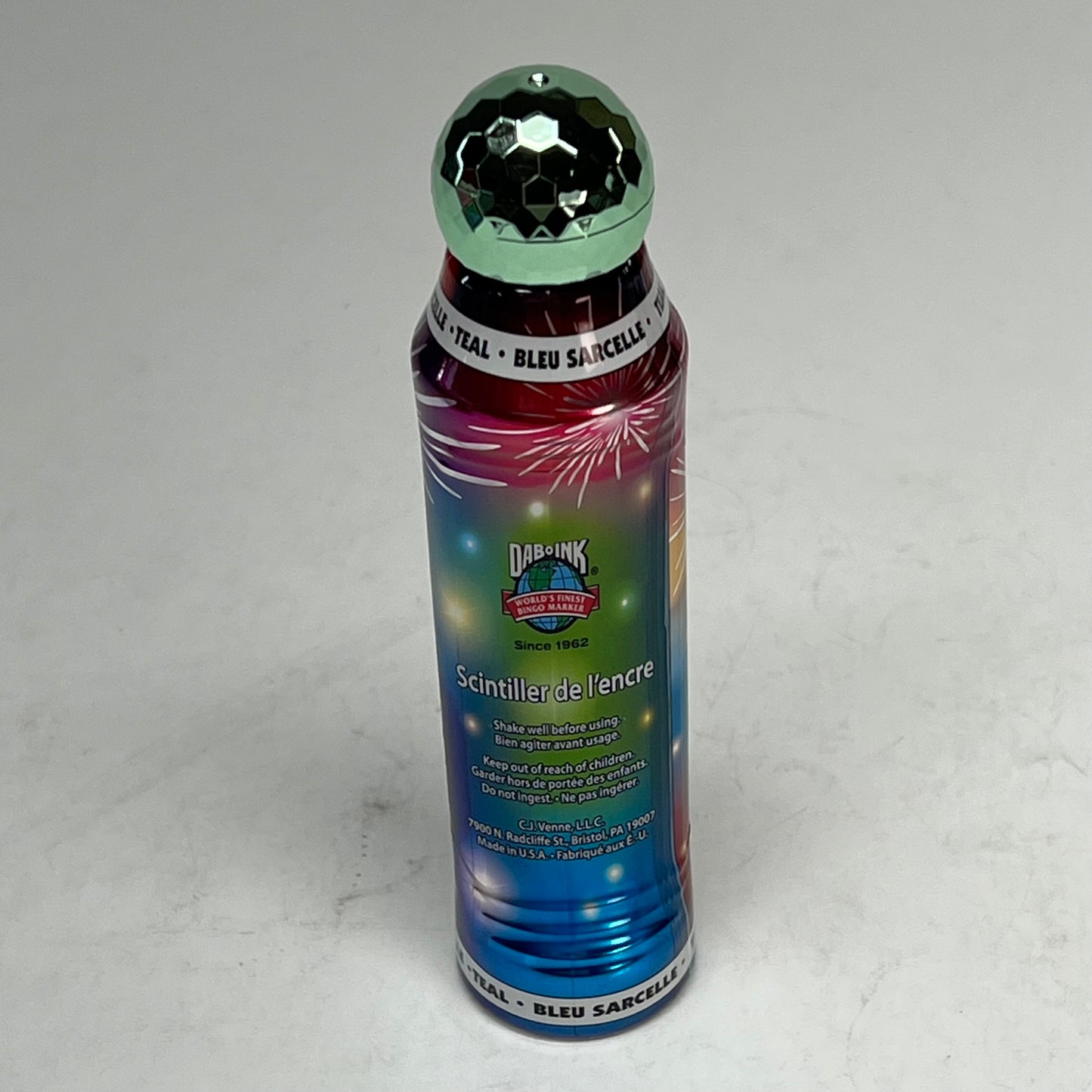 DAB O INK (12 PACK) Dazzle Shimmery Glitter Ink Bingo Dot Marker 80 Ml Teal A26
