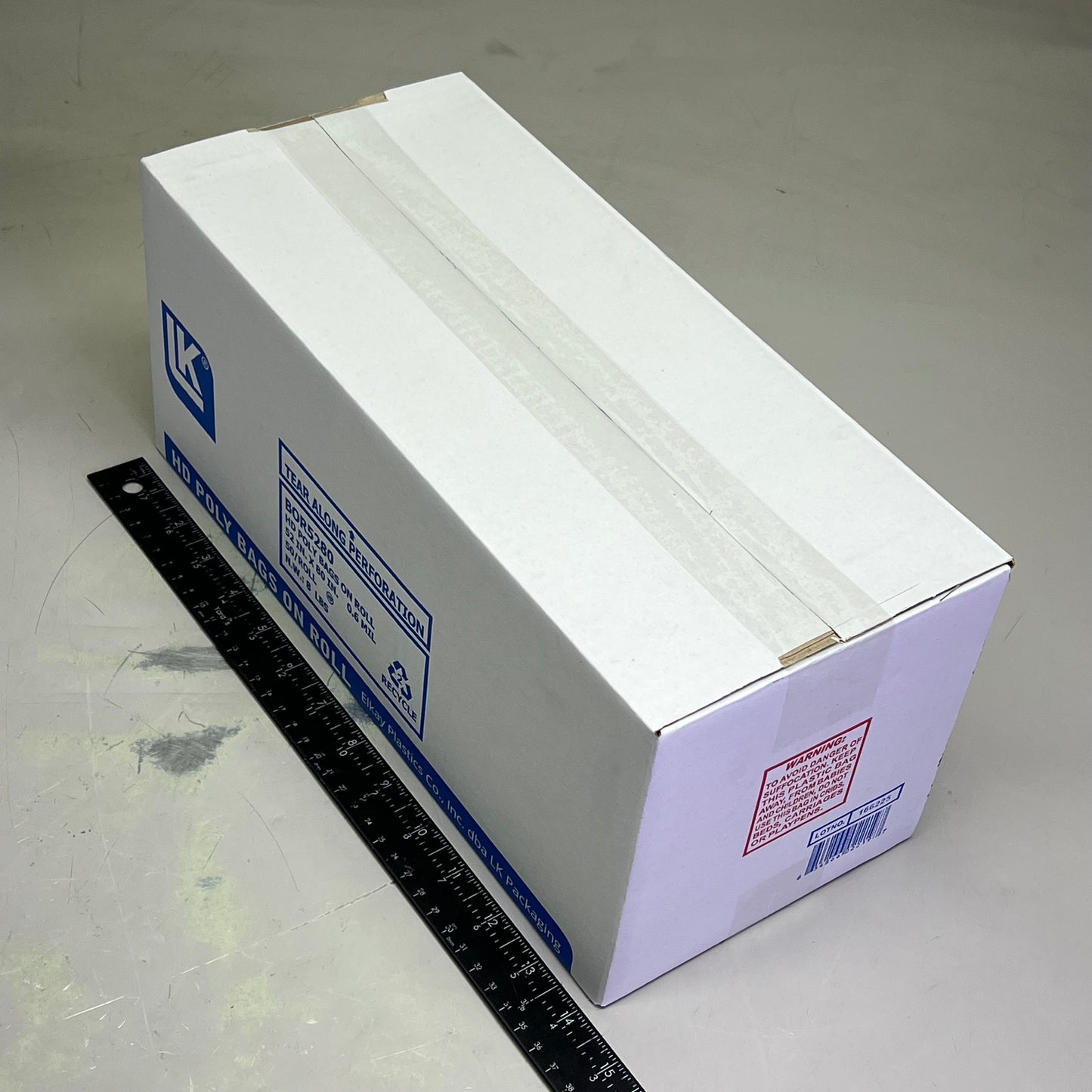 ELKAY PLASTICS (4 PACK, 50 BAGS PER ROLL) HD Poly Bags On Roll 52in. x 80in. B0R5280