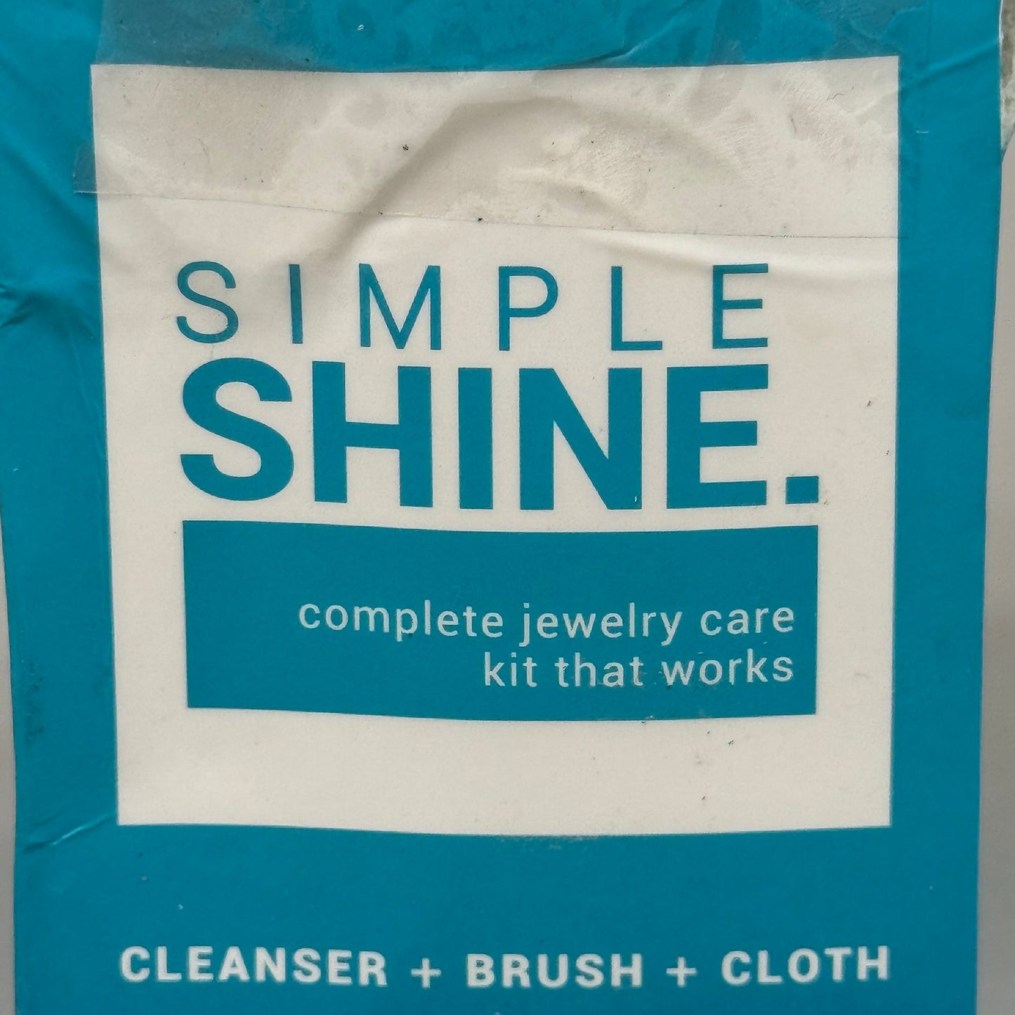 ZA@ SIMPLE SHINE Gentle Jewelry Care Kit w/ 100% Brush & Cloth Blue X002VXCEMH As-is Damaged Packaging B