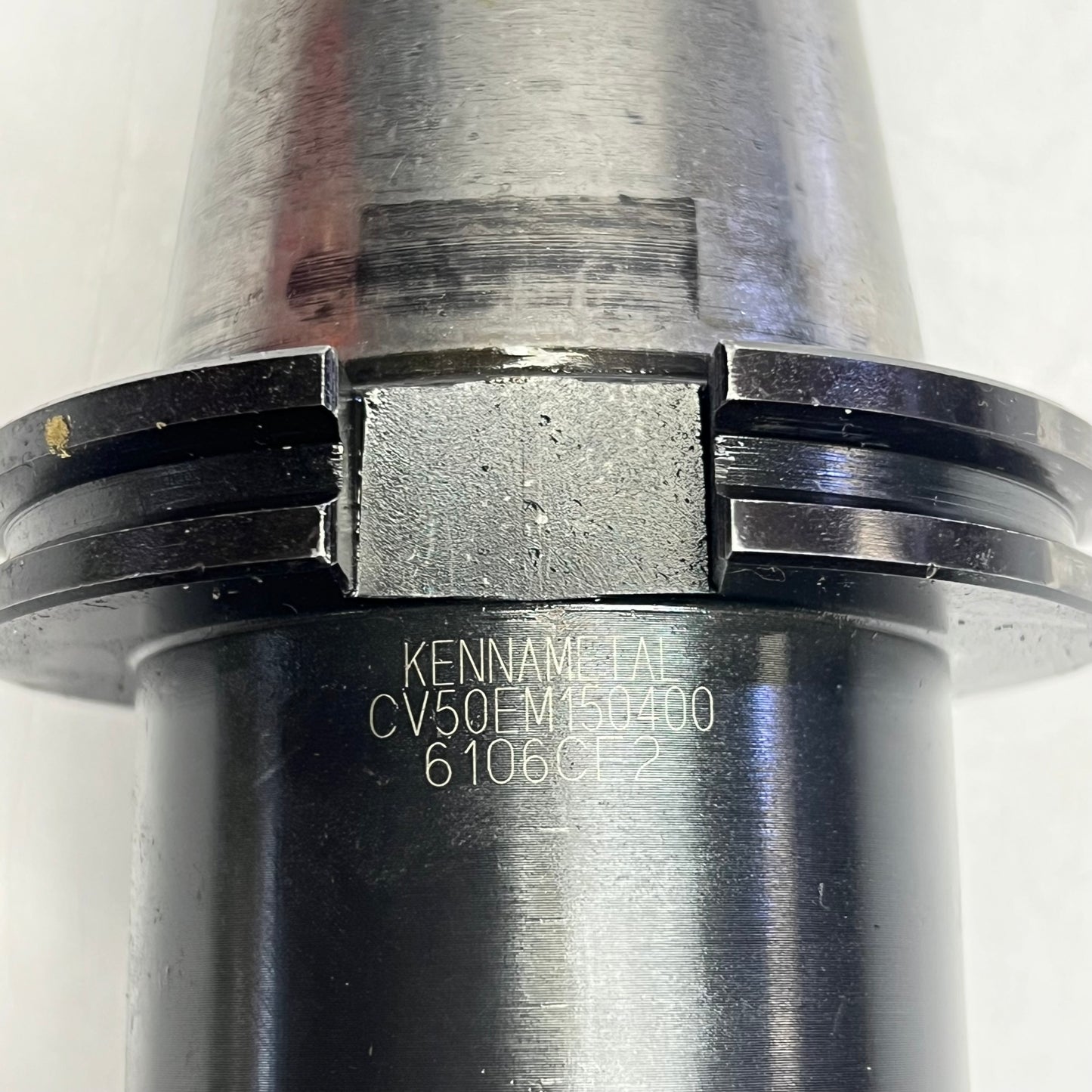 KENNAMETAL End Mill Adapter Cat 50 Tool Holder ~ 1.5" I.D. CV50EM150400 (Used)