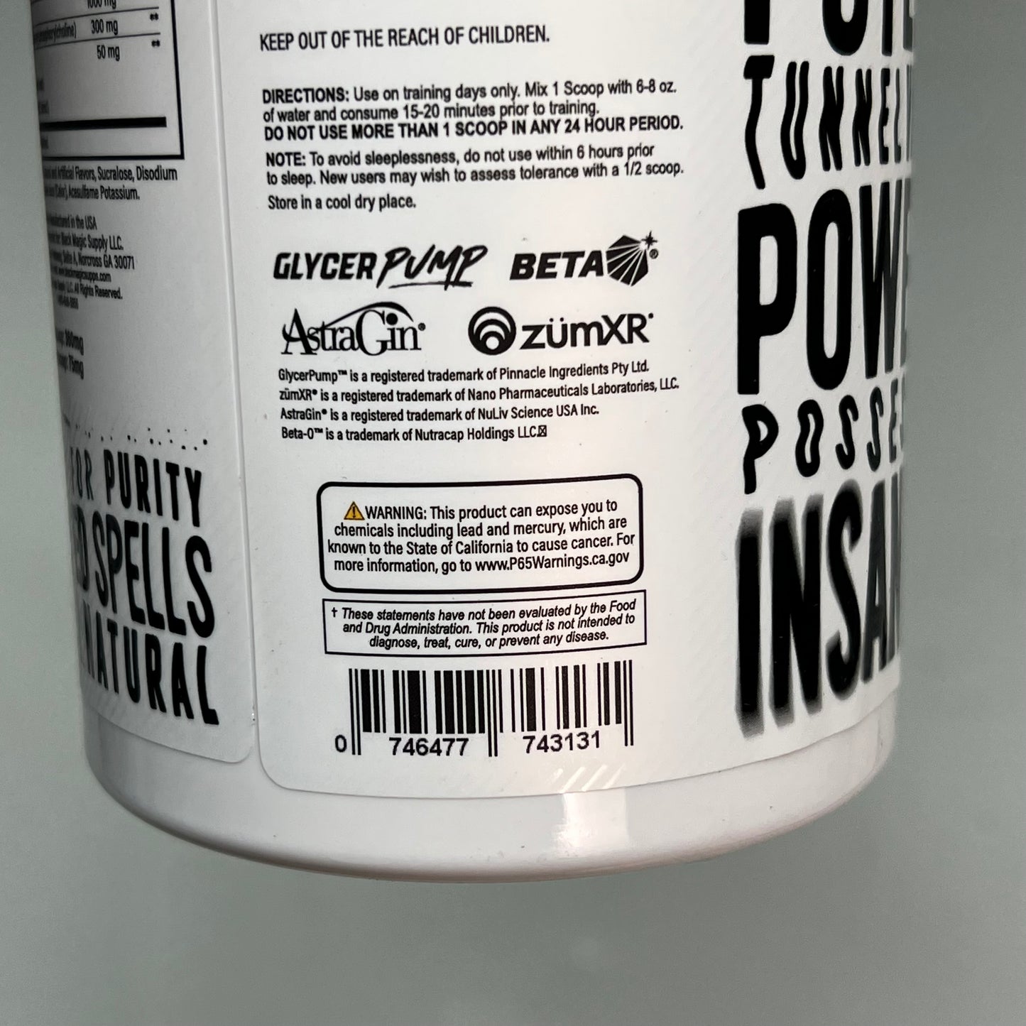 BLACK MAGIC BZRK Psychoactive Waves Preworkout Mango Sunrise Flavor 25 Servings