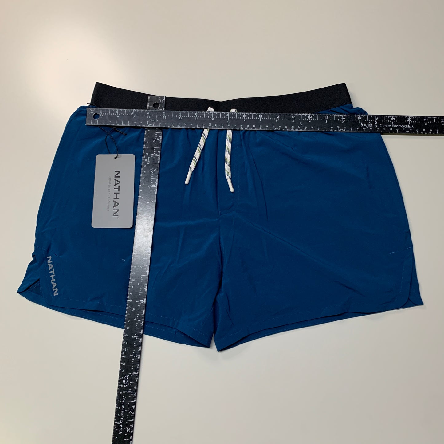 NATHAN Front Runner Shorts 5" Inseam Men's Sailor Blue Size L NS70100-60062-L