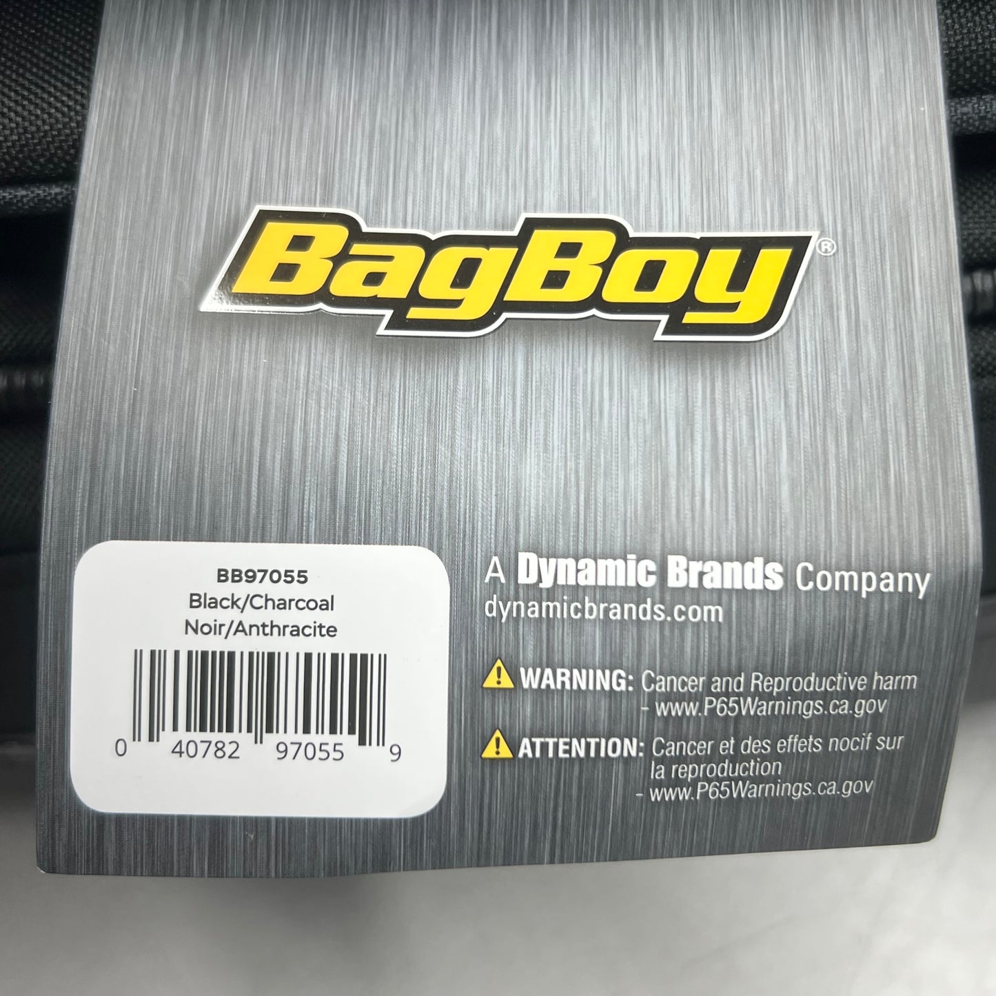 BAGBOY Golf Freestyle Travel Cover 15"L x 12"W x 11"H Black/Charcoal BB97055