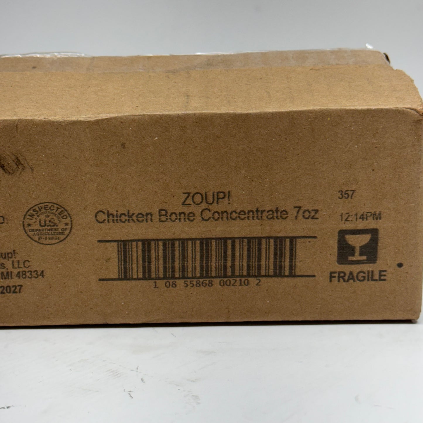 ZOUP! (6 PACK) Chicken Base Bone Broth 7 oz. BB 12/27