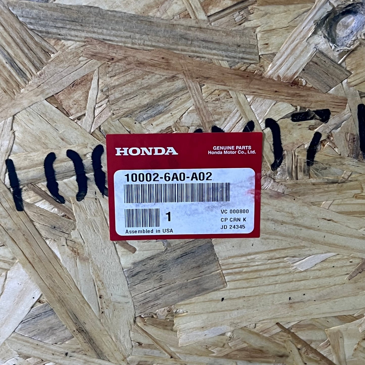 HONDA 2018-2022 Short Block Accord, Gray 100026A0A02