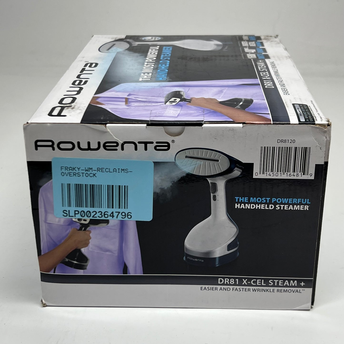 ROWENTA X-Cel Steam+ Handheld Steamer for Clothes - Garment Steamer 1600 Watts, 6.7 oz Water Tank DR8120