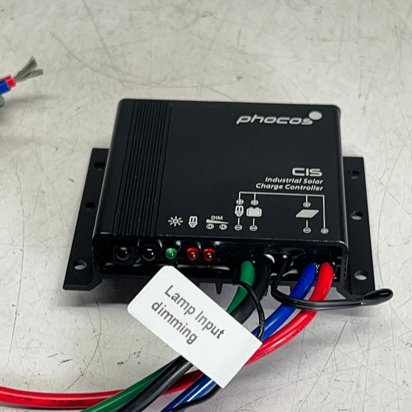 PHOCOS Highly Ruggedized Solar Charge Controller 10 AMP Black CIS10-1-1-E