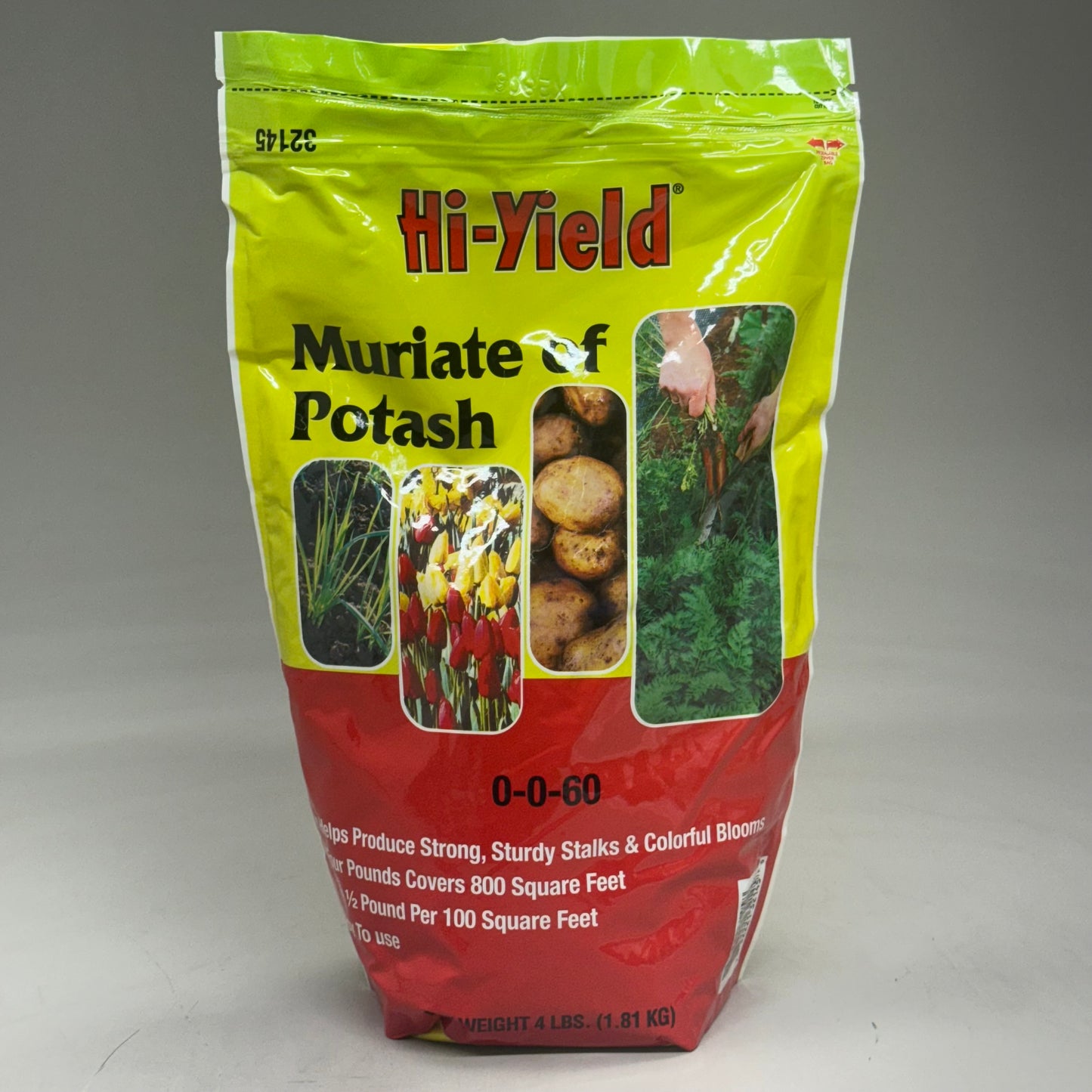 HI-YIELD Muriate Of Potash 0-0-60 (4 POUNDS) Covers 800 Sq Ft 32145