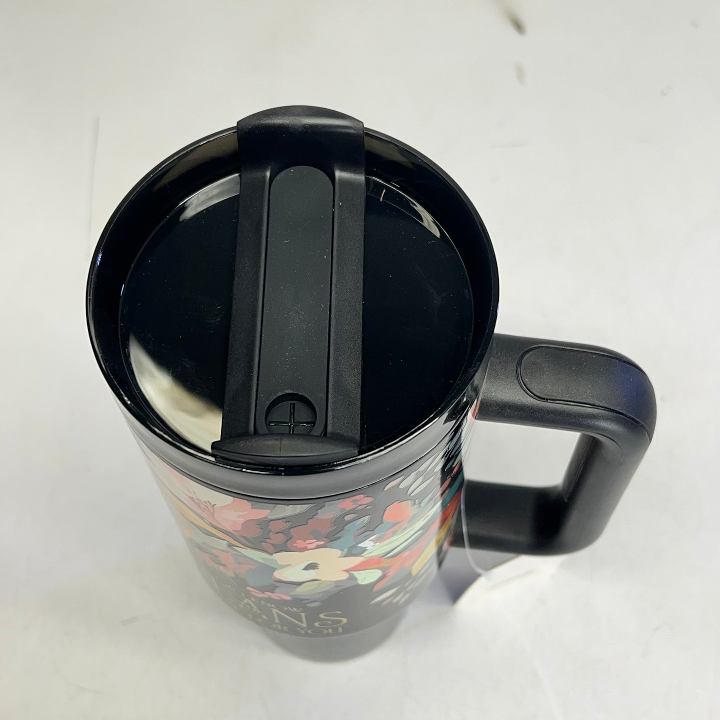 CHRISTIAN ART GIFTS  Jeremiah 29:11 Tumbler W/ Straw 40oz Floral SMUG281
