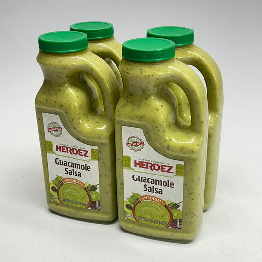 ZA@ HERDEZ (4 PACK) Guacamole Salsa  Medium 32 Oz Jug BB 11/26