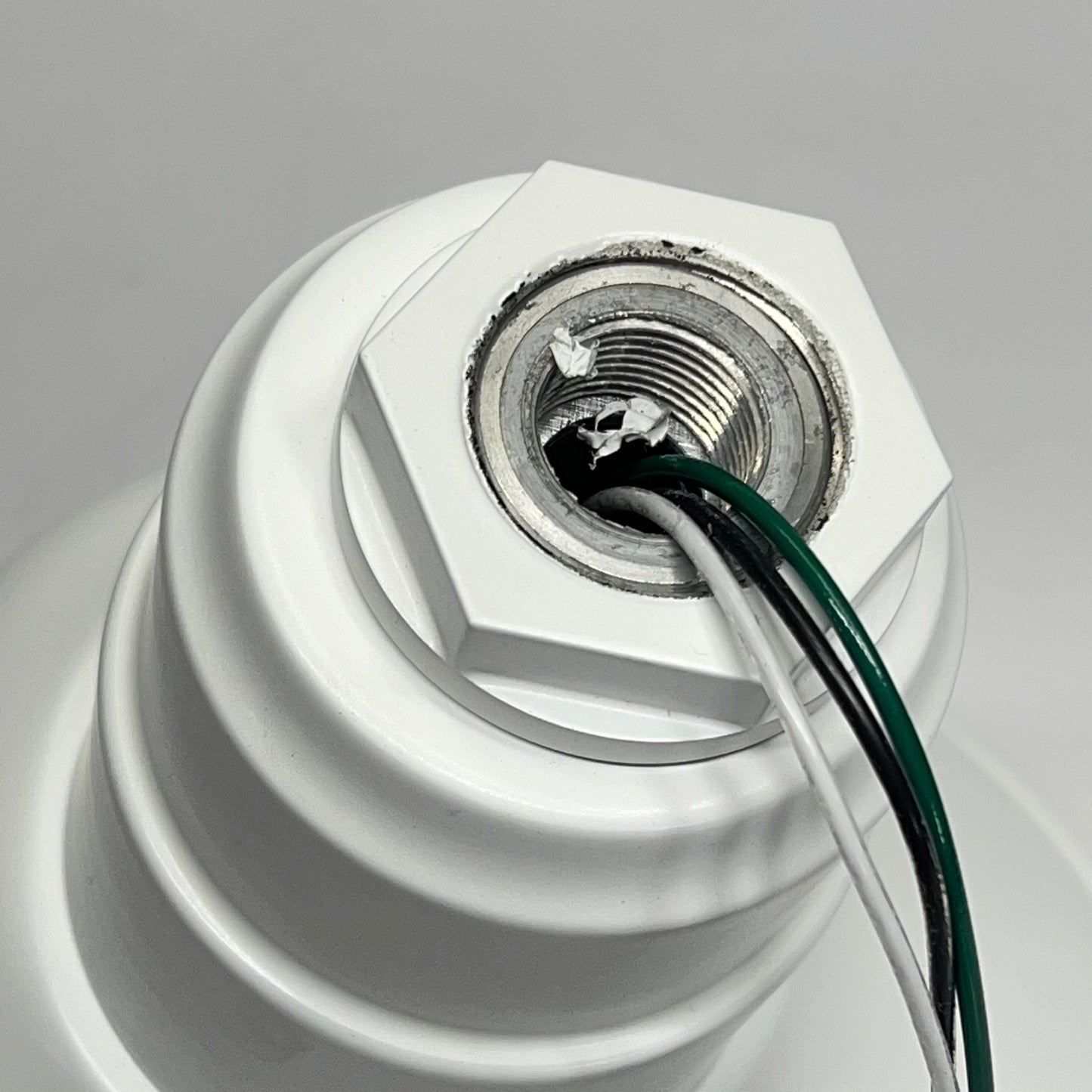 TROY LIGHTING Goose Neck Dome Angle Light Fixture / Hardware 24"x10" Matte White