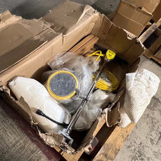 XTREME POLISHING SYSTEMS 175 Floor Buffer Machine 17" Chrome/Yellow L-17E-Y