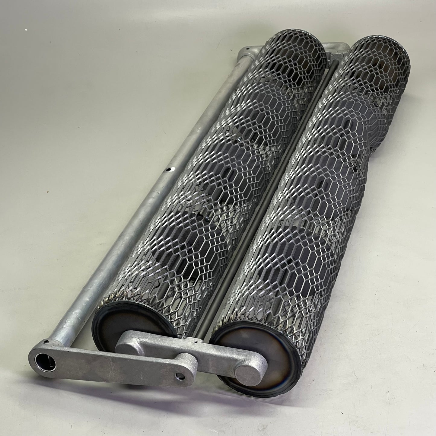 Z@ KRAFT TOOL CO. Double Concrete Roller Tamp 36" x 5" Rollers Steel CC952B
