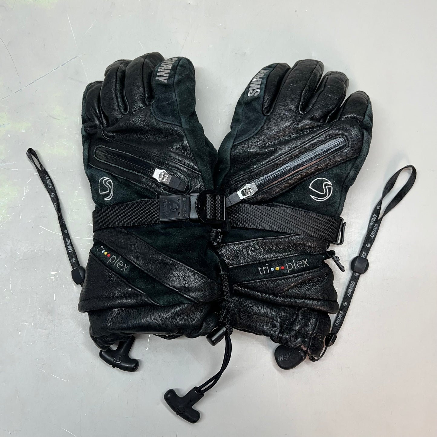 SWANY Gloves X-Cell Tri-Plex Insulation Leather Shield Men's Sz L Black (Used)