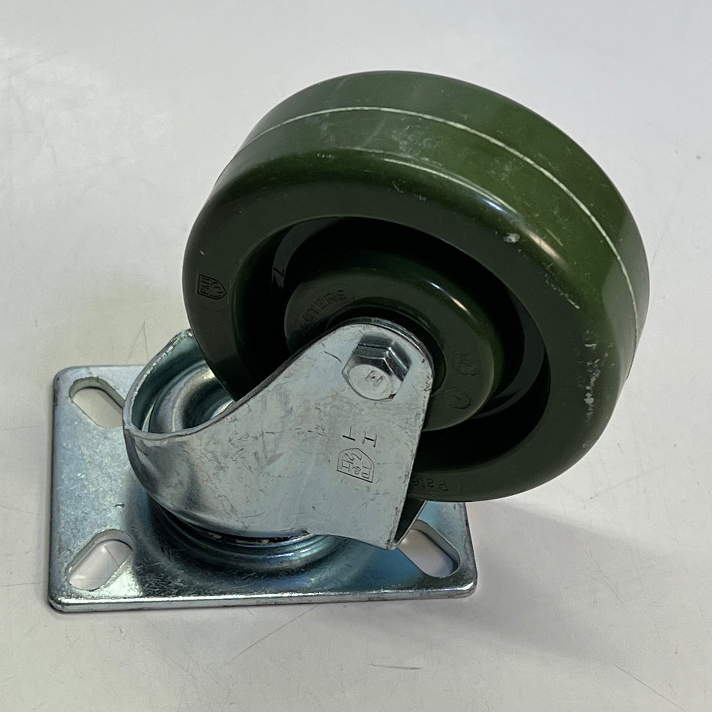 P&H CASTERS (2 PACK) SS Caster Epoxy Hi-Temp Wheel 3.125x4.125 Top Plate Green