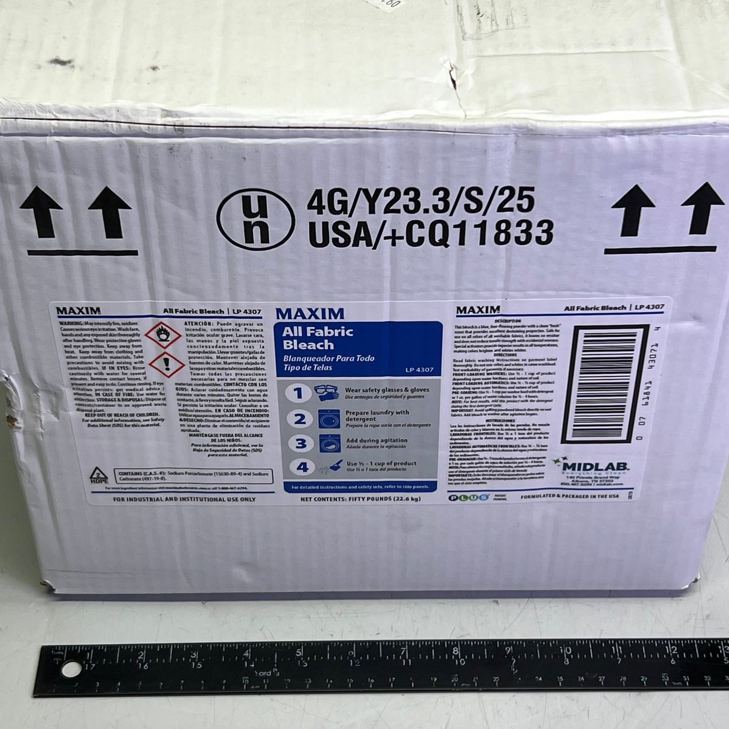 MAXIM All Fabric Bleach 50 Lbs LP4307