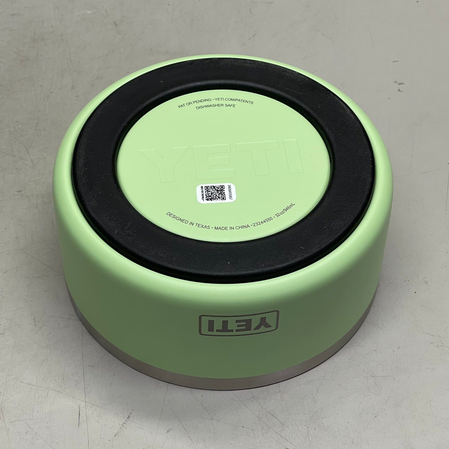 YETI Boomer Dog Bowl *HAS "CINTAS" Branding* 4 Cup (32 oz) Key Lime 4550