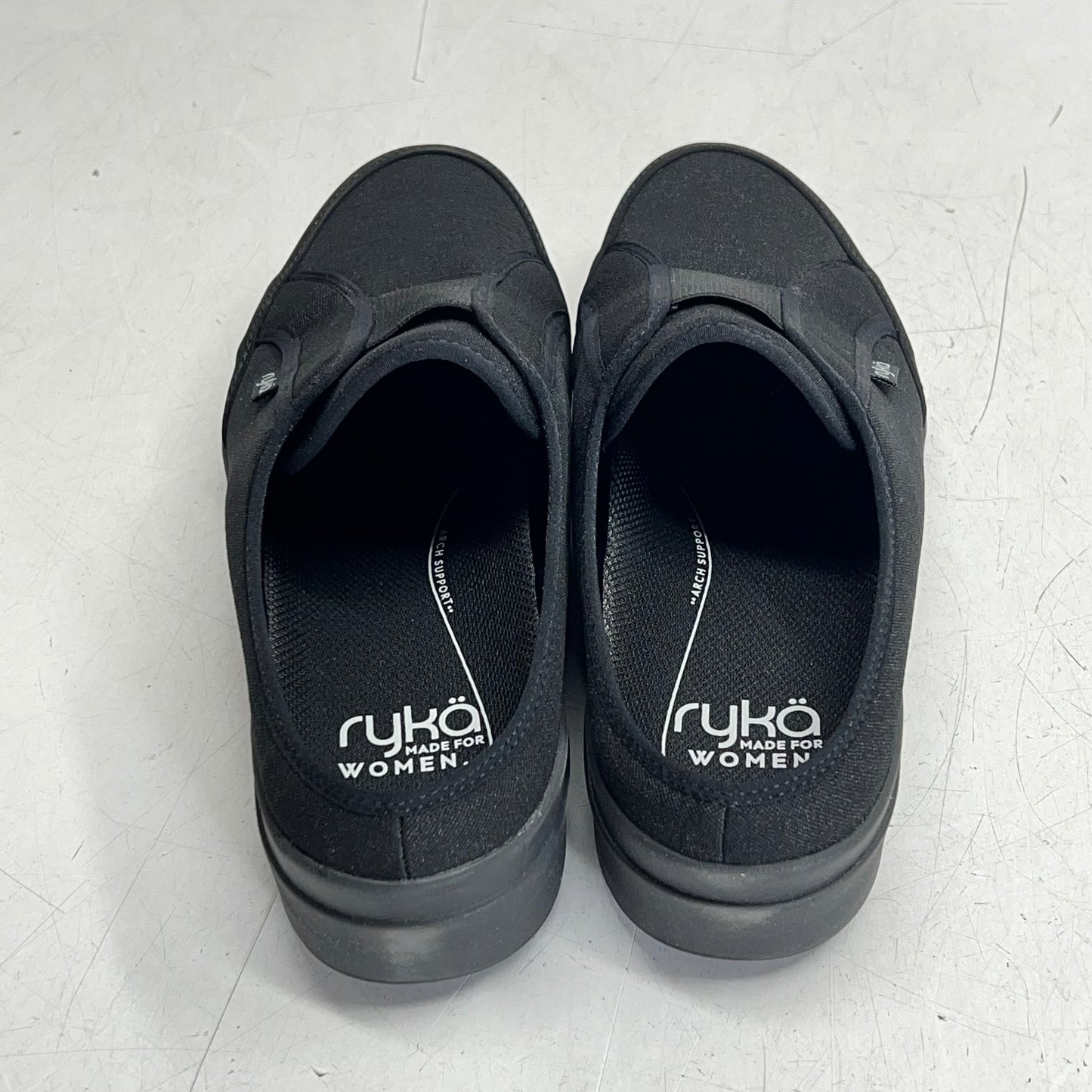RYKA Washable Athletic Mules Lounge Comfort Sneakers Women's Sz 10W Black