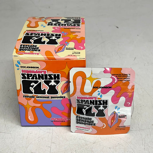DOC JOHNSON (12 PACK) Spanish Fly Female Enhancement 12 Serving BB 12/26
