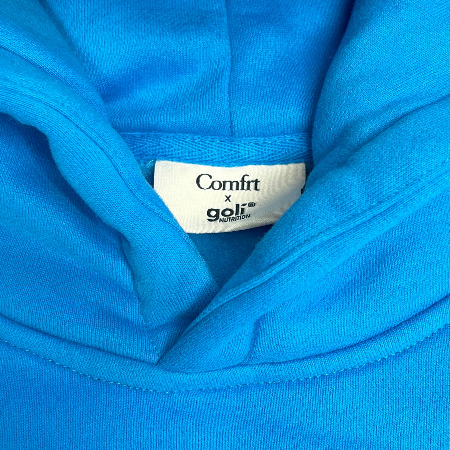 COMFRT X GOLI NUTRITION Travel Essentials Hoodie Women's Sz XL Goli Blue KJHU251
