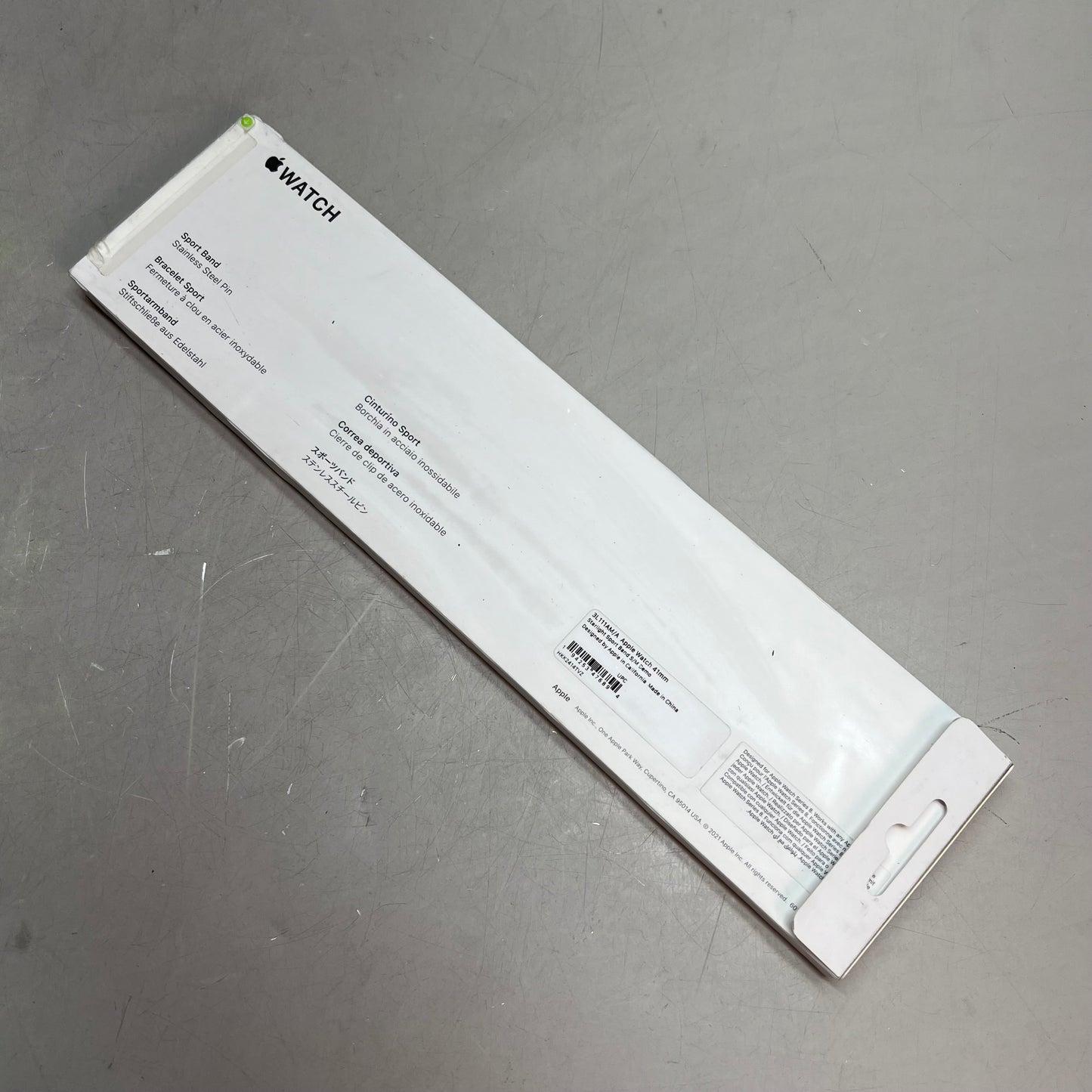 APPLE Watch Starlight Sport Band Soft & Durable S/M 41mm Tan 3L111AM/A (Return)