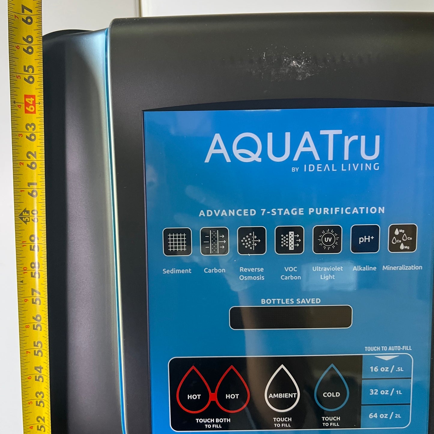 AQUATRU Advanced 7-Stage Purification 120V 50PSI, White & Black ATFS-3-W