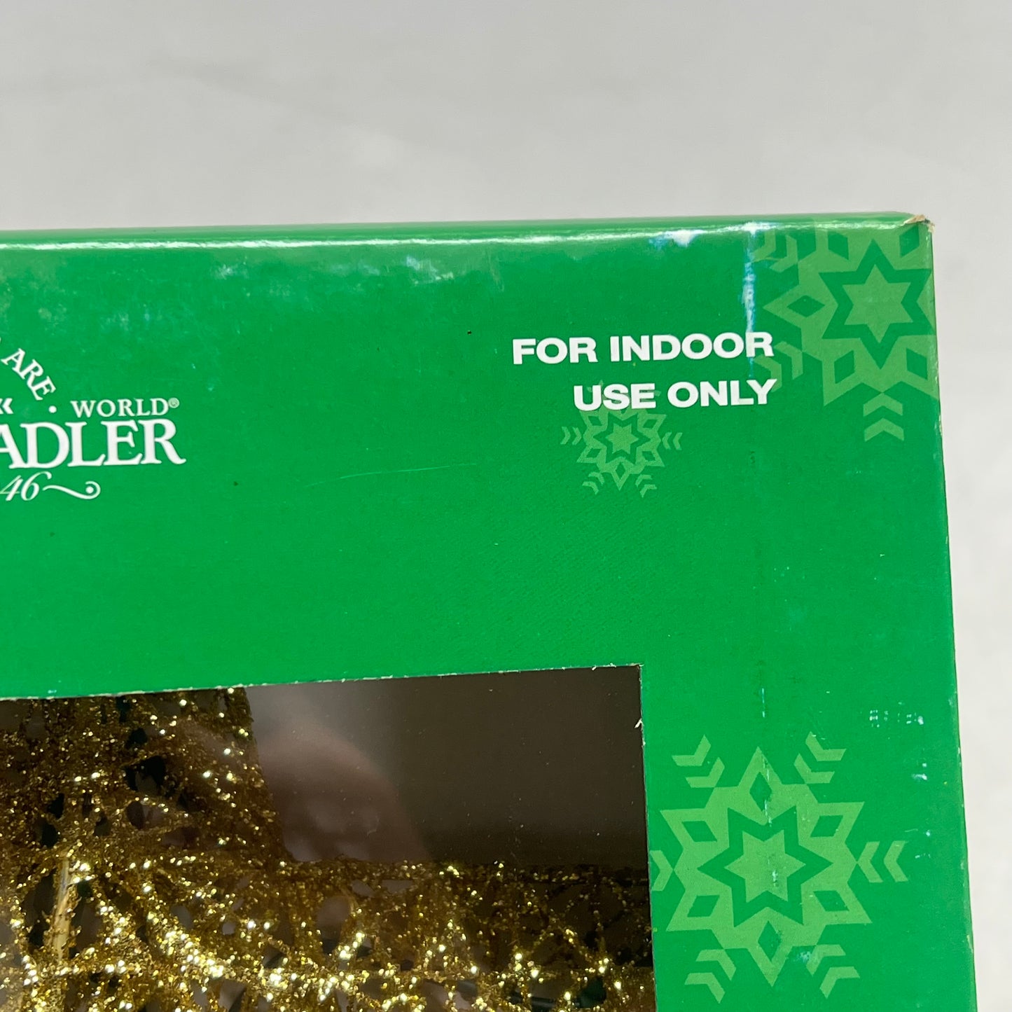 KURT S ADLER Wire Star Tree Topper Christmas Decor 9" 10 Light Gold UL0131GO