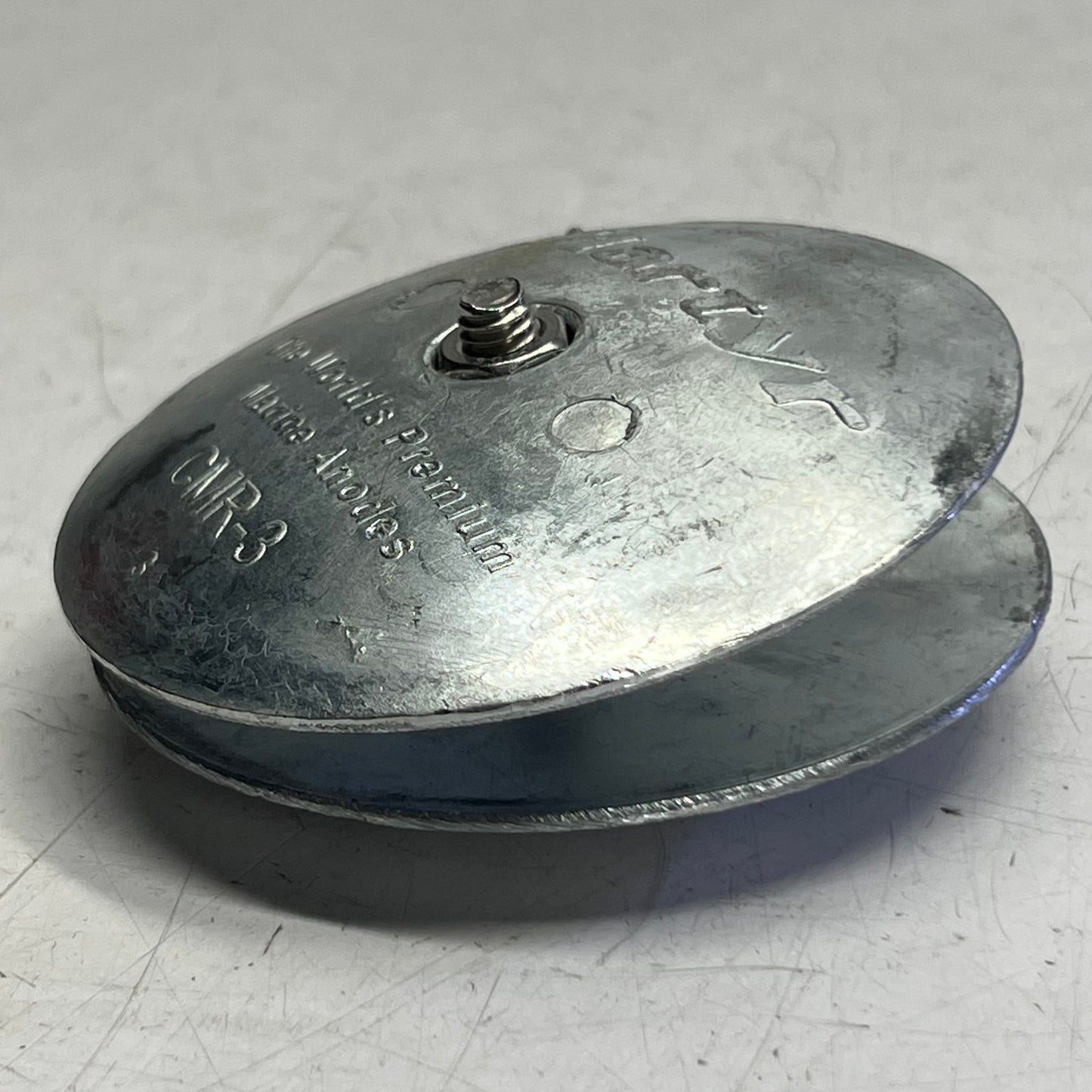 MARTYR Zinc Rudder & Trim Anodes 33-3/4 Zn W/Slot Steel CMR03S