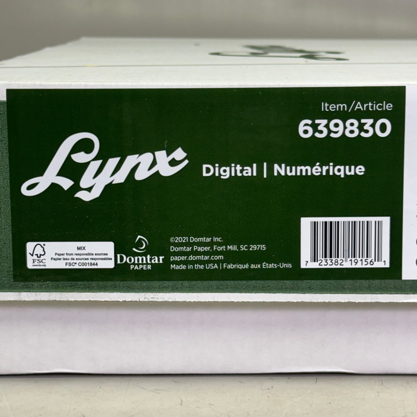 DOMTAR Lynx Opaque Digital Ultra Smooth Laser Paper 19" x 13" 100 lbs 400 Sheets