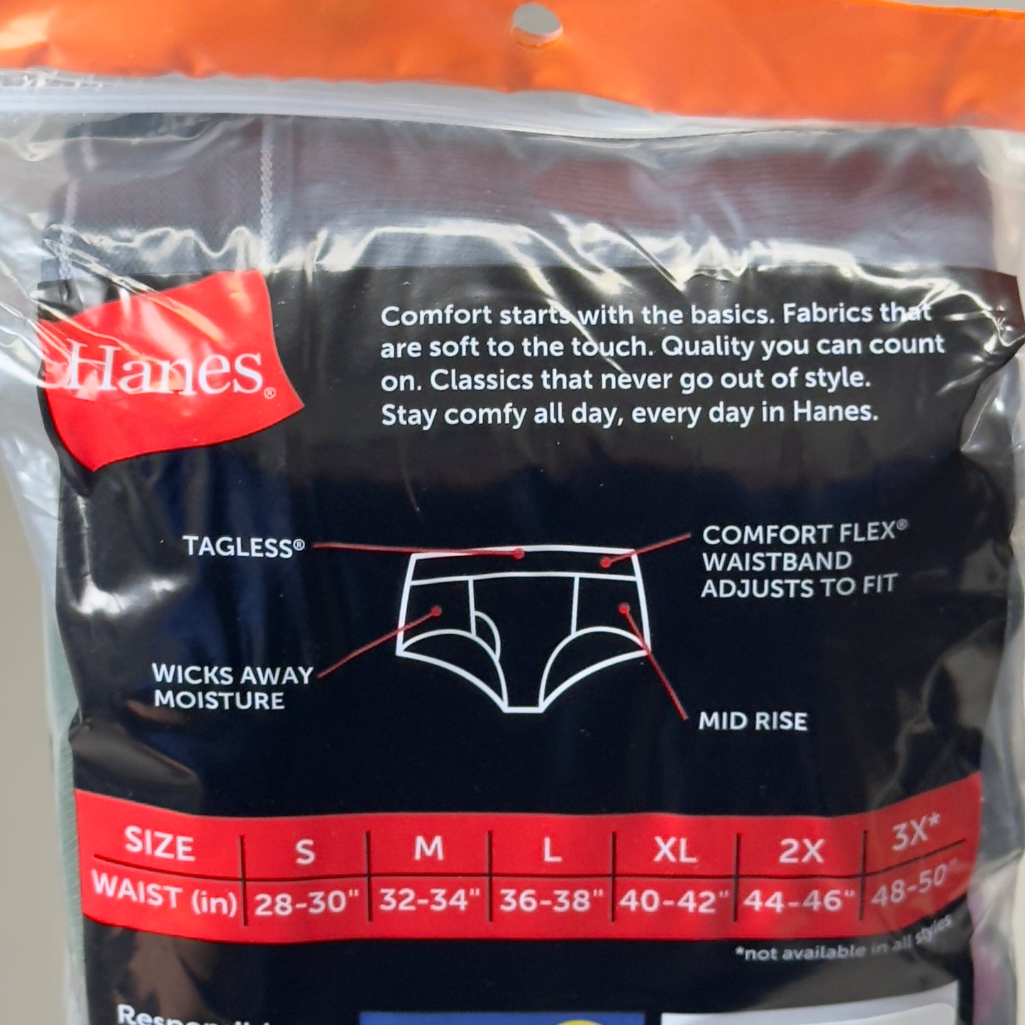 HANES (6 PACK!) Men's Cool Comfort Briefs Sz XL 40-42" Blue/Purple/Green 782WB6