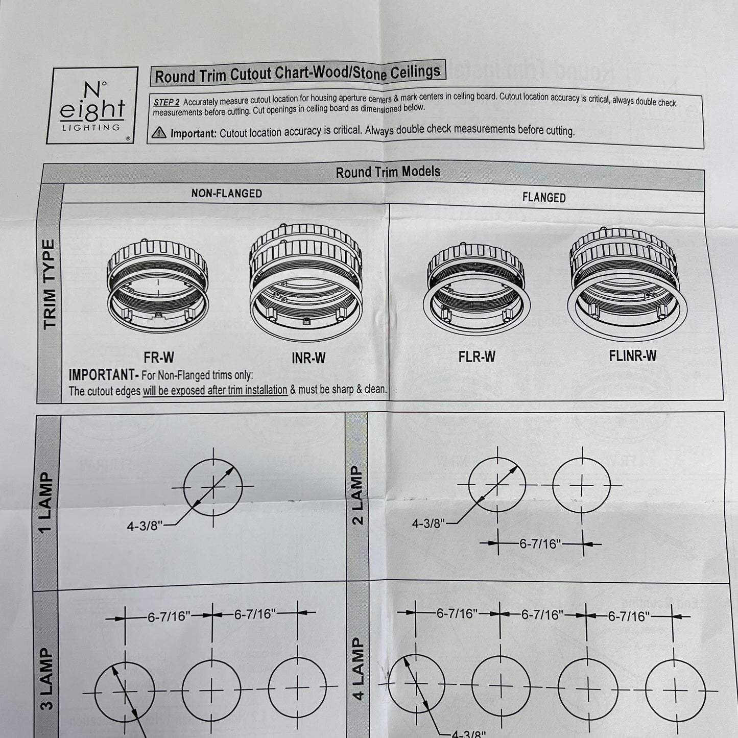 Nº EIGHT Flanged Recessed Housing Series 804 & 804s Ceilings White 10180-FLR-|01
